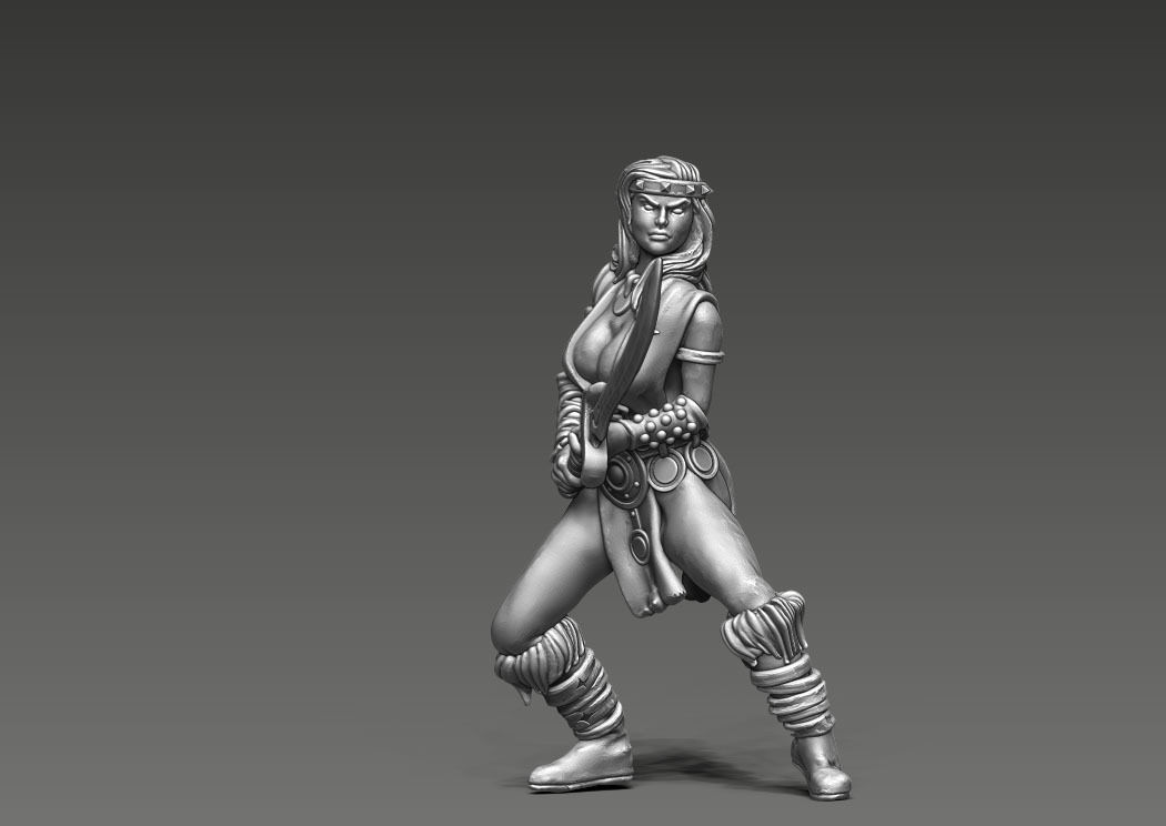 Valeria V2 - 35mm scale  3D print model_6
