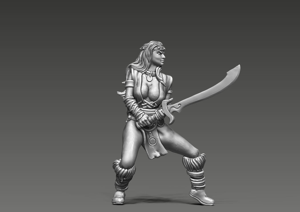 Valeria V2 - 35mm scale  3D print model_1