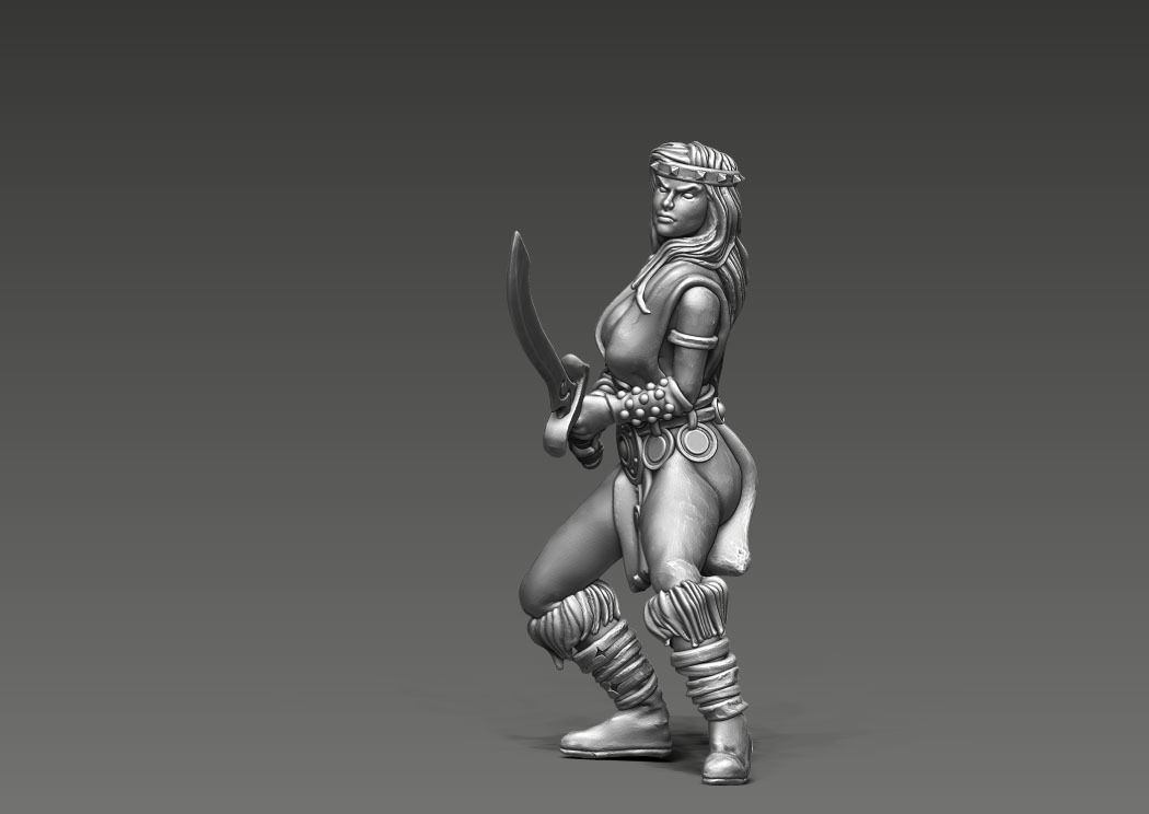 Valeria V2 - 35mm scale  3D print model_7