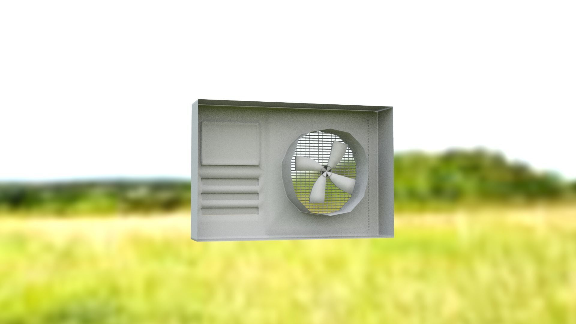 Extractor air conditioning Unit Fbx Obj Abc Free 3D model_1