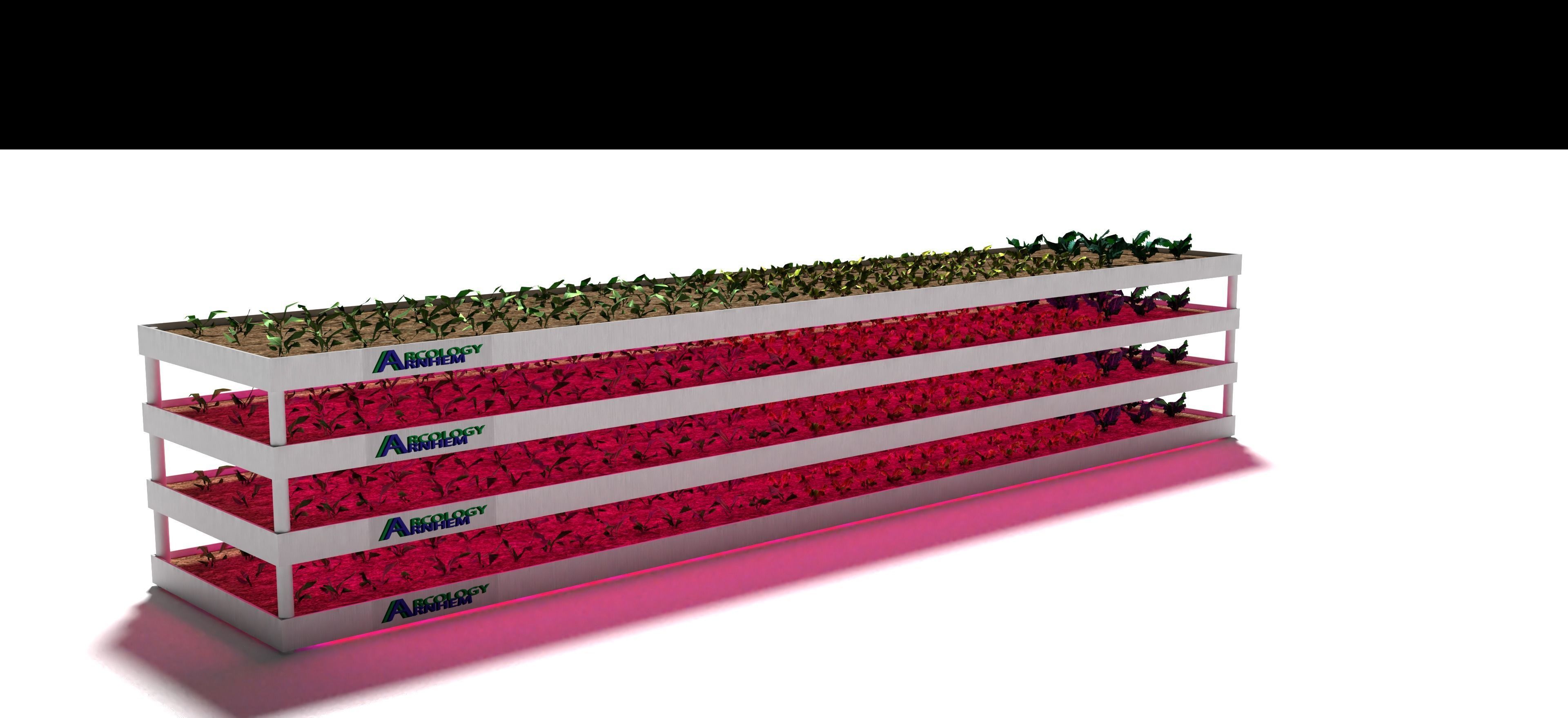 3D Realistic indoor vertical farming Low-poly 3D model_3