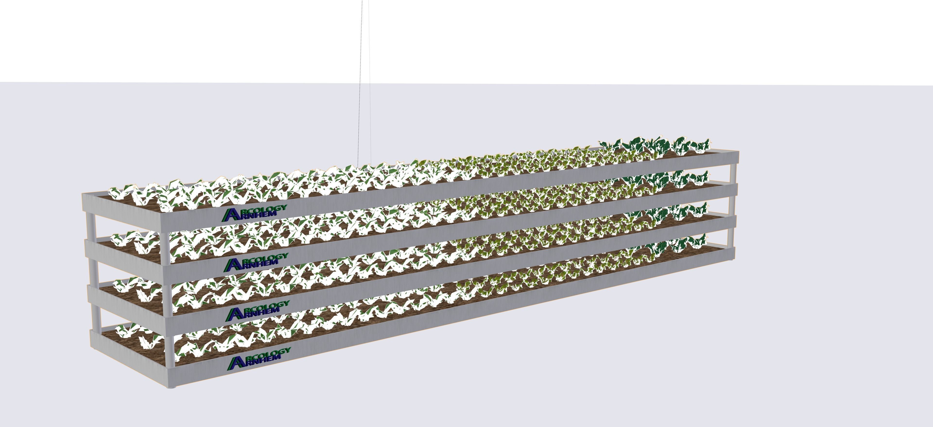 3D Realistic indoor vertical farming Low-poly 3D model_4