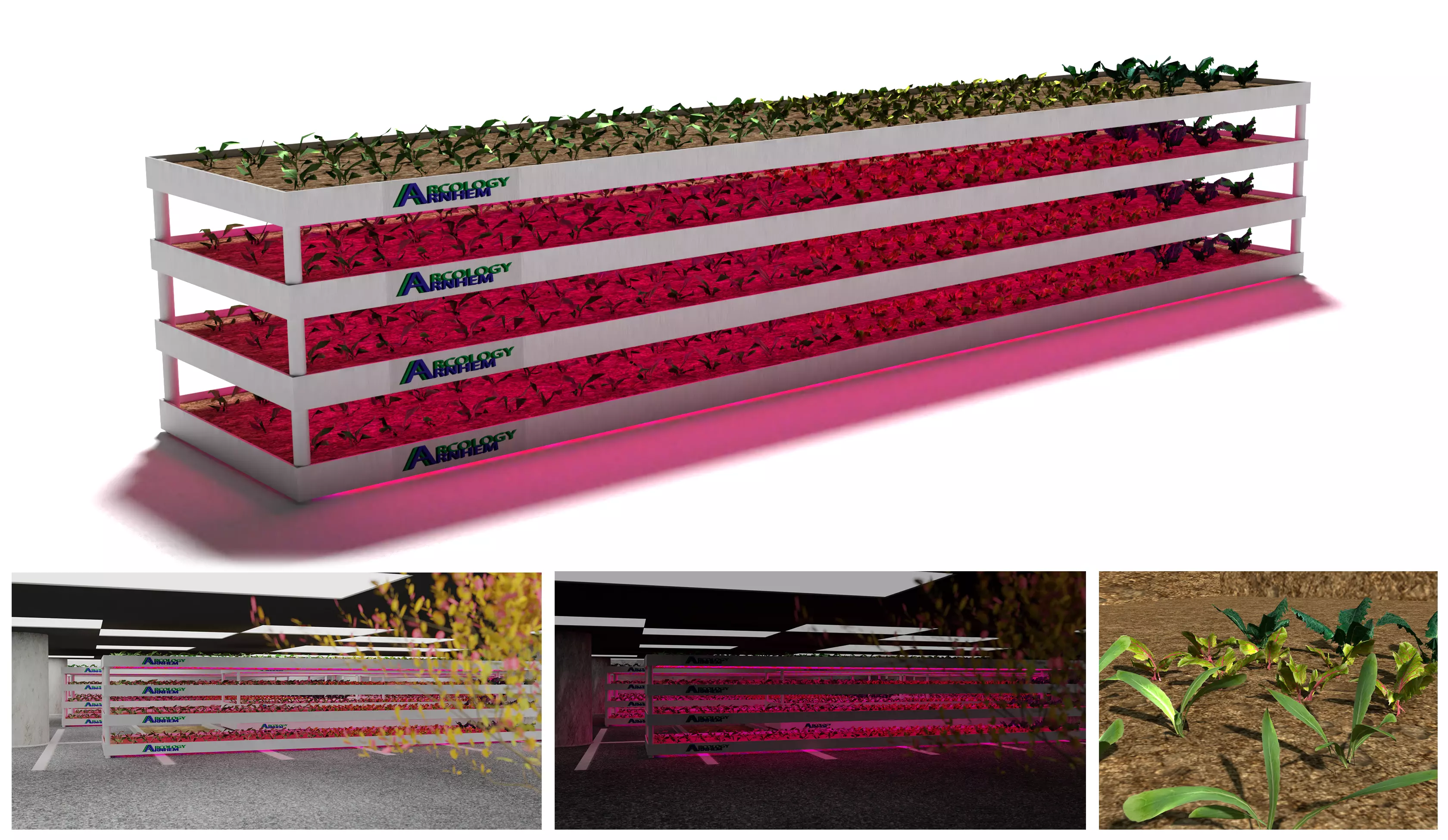 3D Realistic indoor vertical farming Low-poly 3D model_0