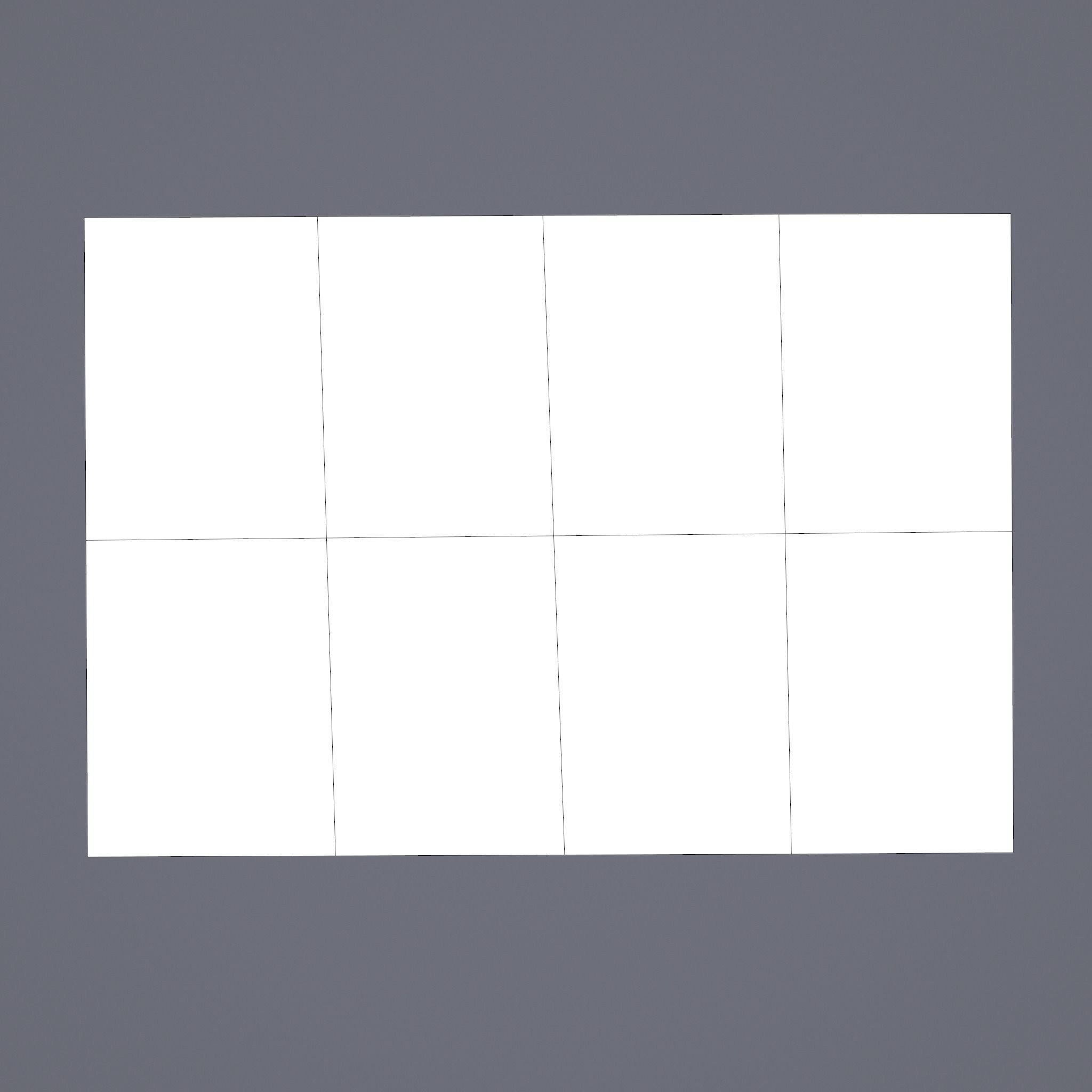 Folding Treasure Map Low-poly 3D model_32