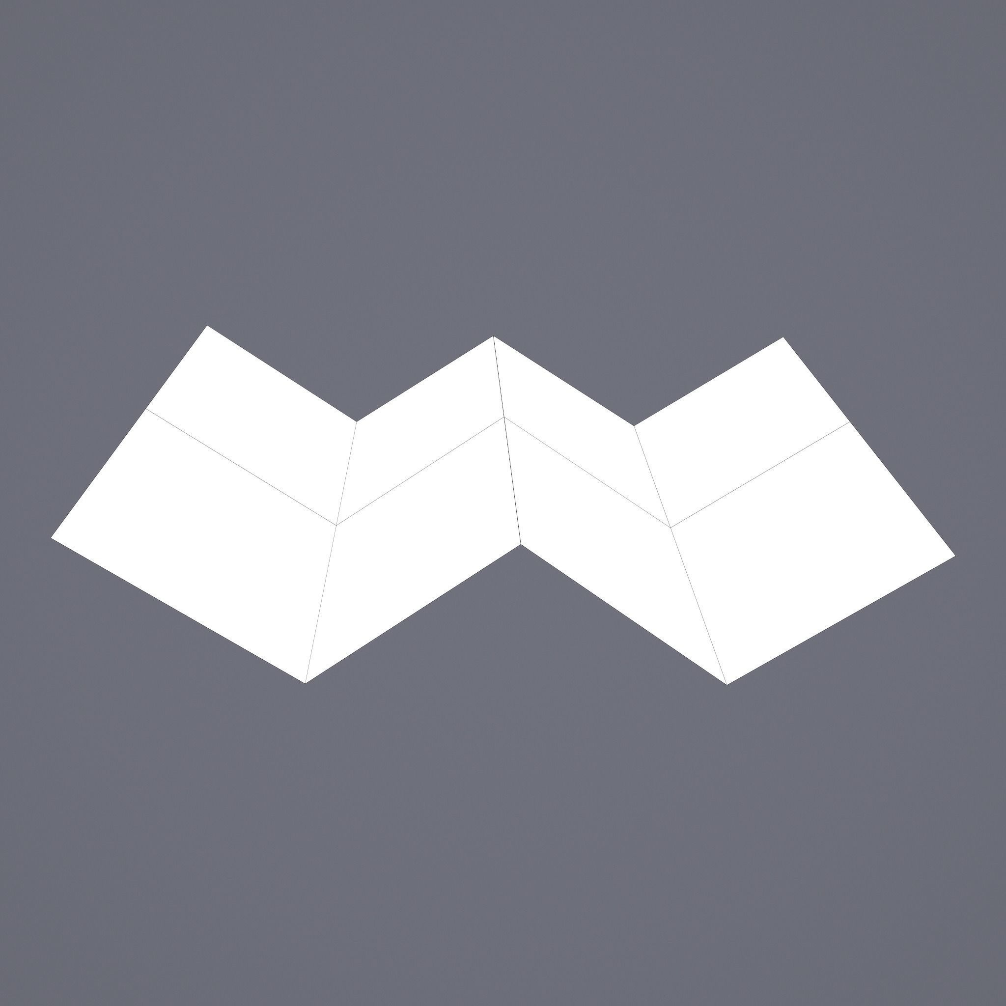 Folding Treasure Map Low-poly 3D model_34