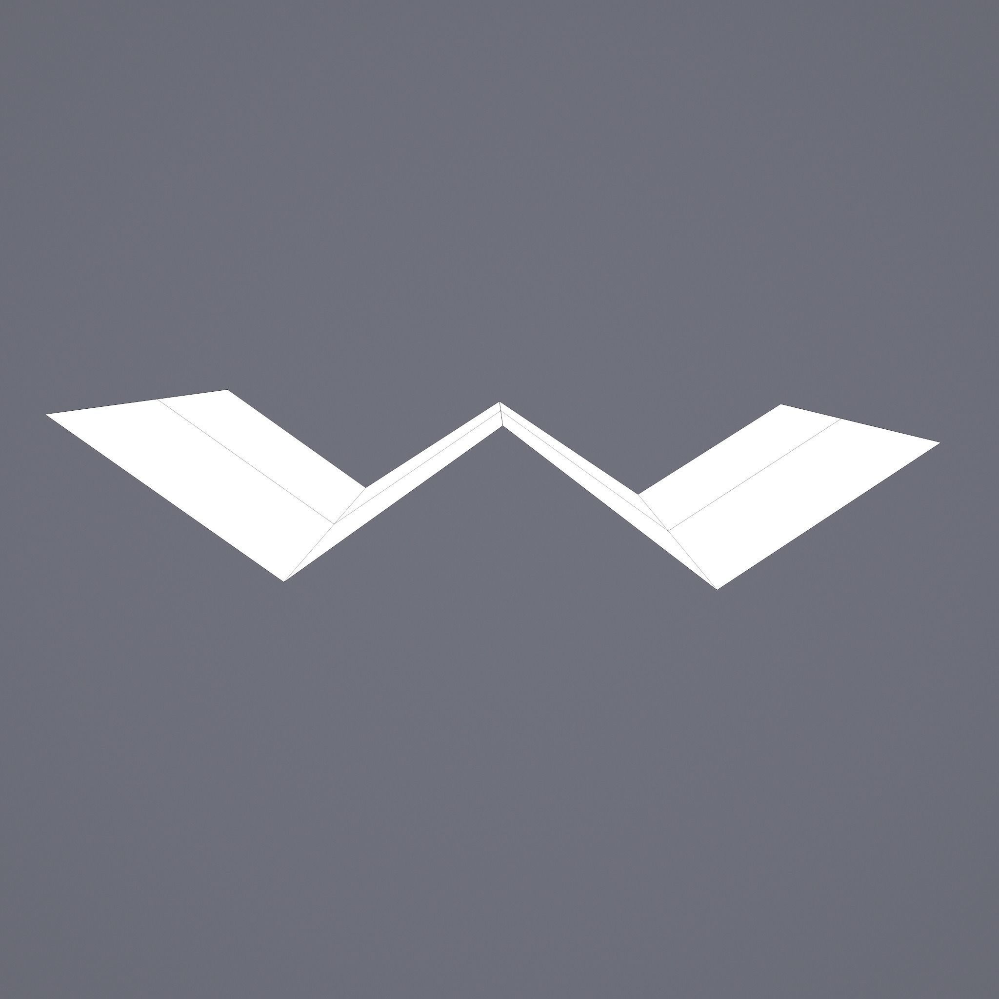 Folding Treasure Map Low-poly 3D model_35