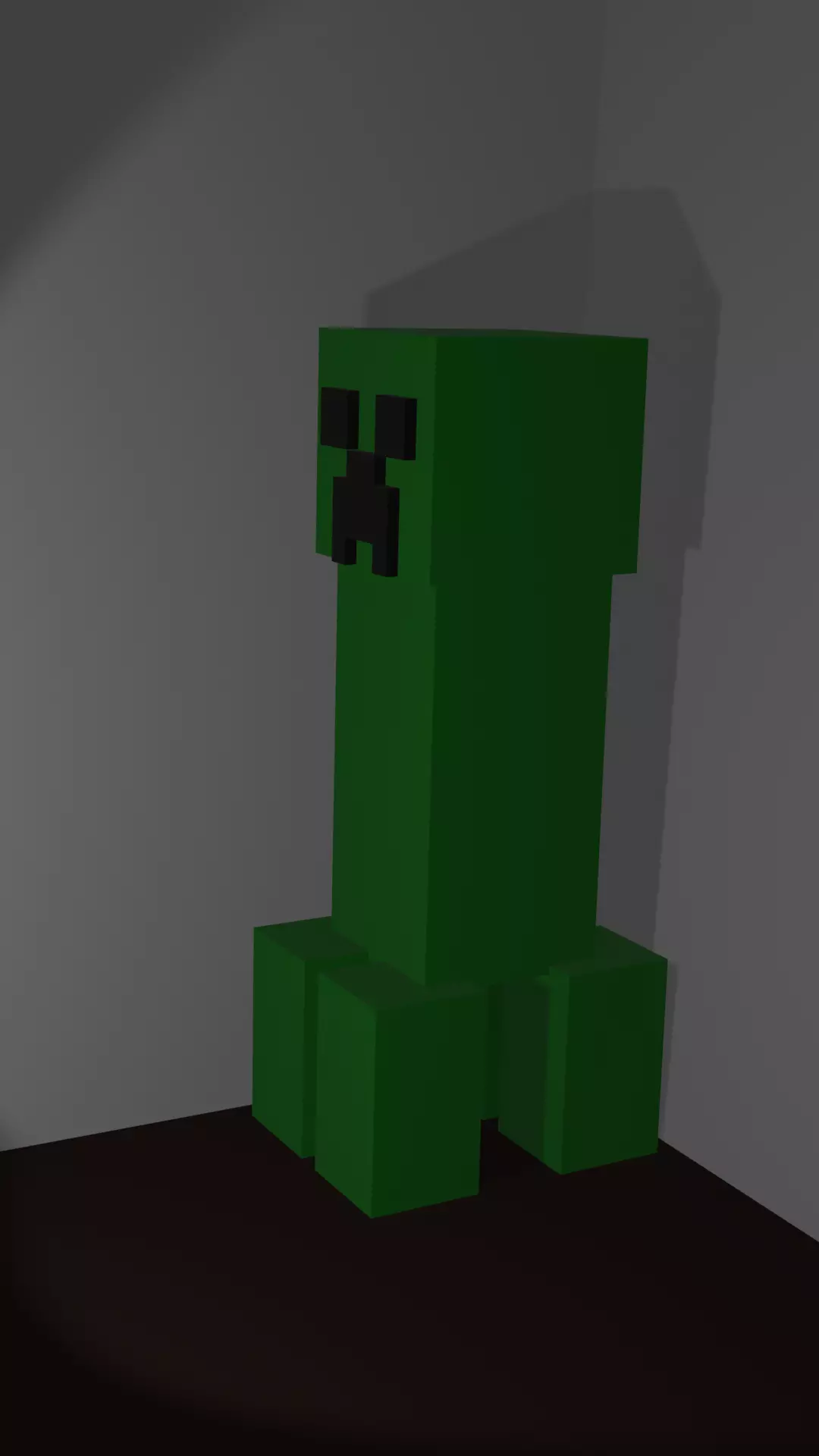 Creeper minecraft 3D print model_0