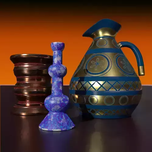 Vase Collection 2 gold jug