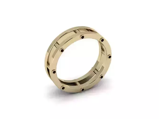 Men Jewerly Ring 002 3D print model