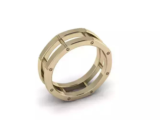 Men Jewerly Ring 004 3D print model