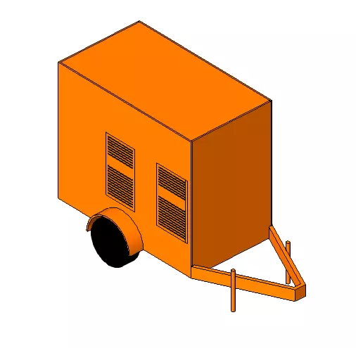 MOTOGENERADOR DE CARRETA  3D model_0