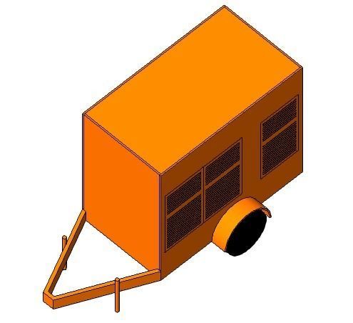 MOTOGENERADOR DE CARRETA  3D model_1