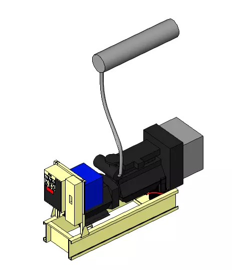 MOTOGENERADOR machine tool 3D model_0