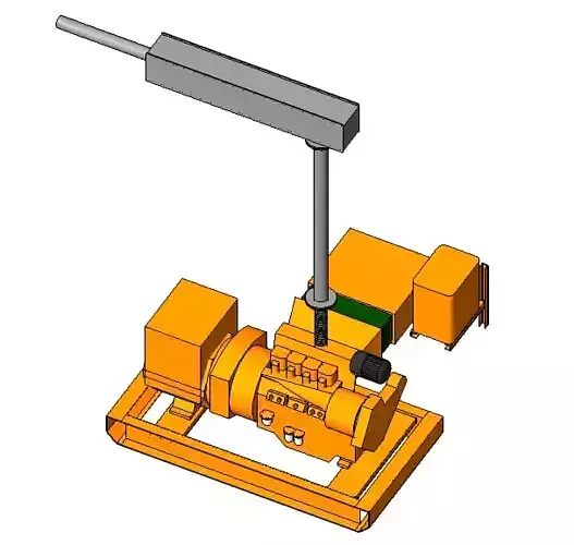 MOTOGENERADOR orange machine with motor