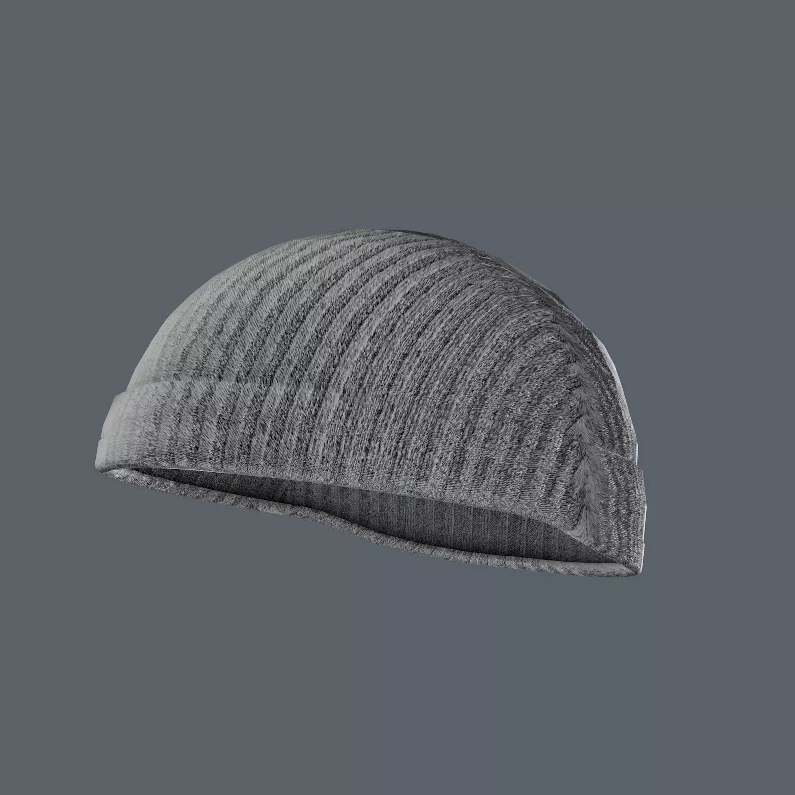 Knit Beanie Cap with Multiple Color Variations 3D model_0
