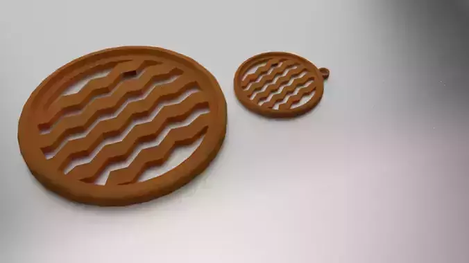 Glass Coaster Pattern 1 and Pendant