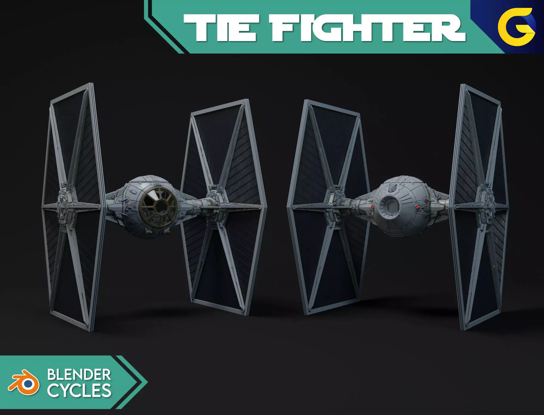 TIE FIGHTER - STAR WARS 3D model_0