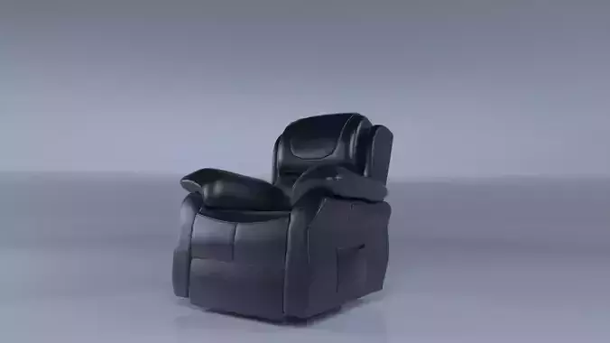 Recliner Sofa Single Low Poly