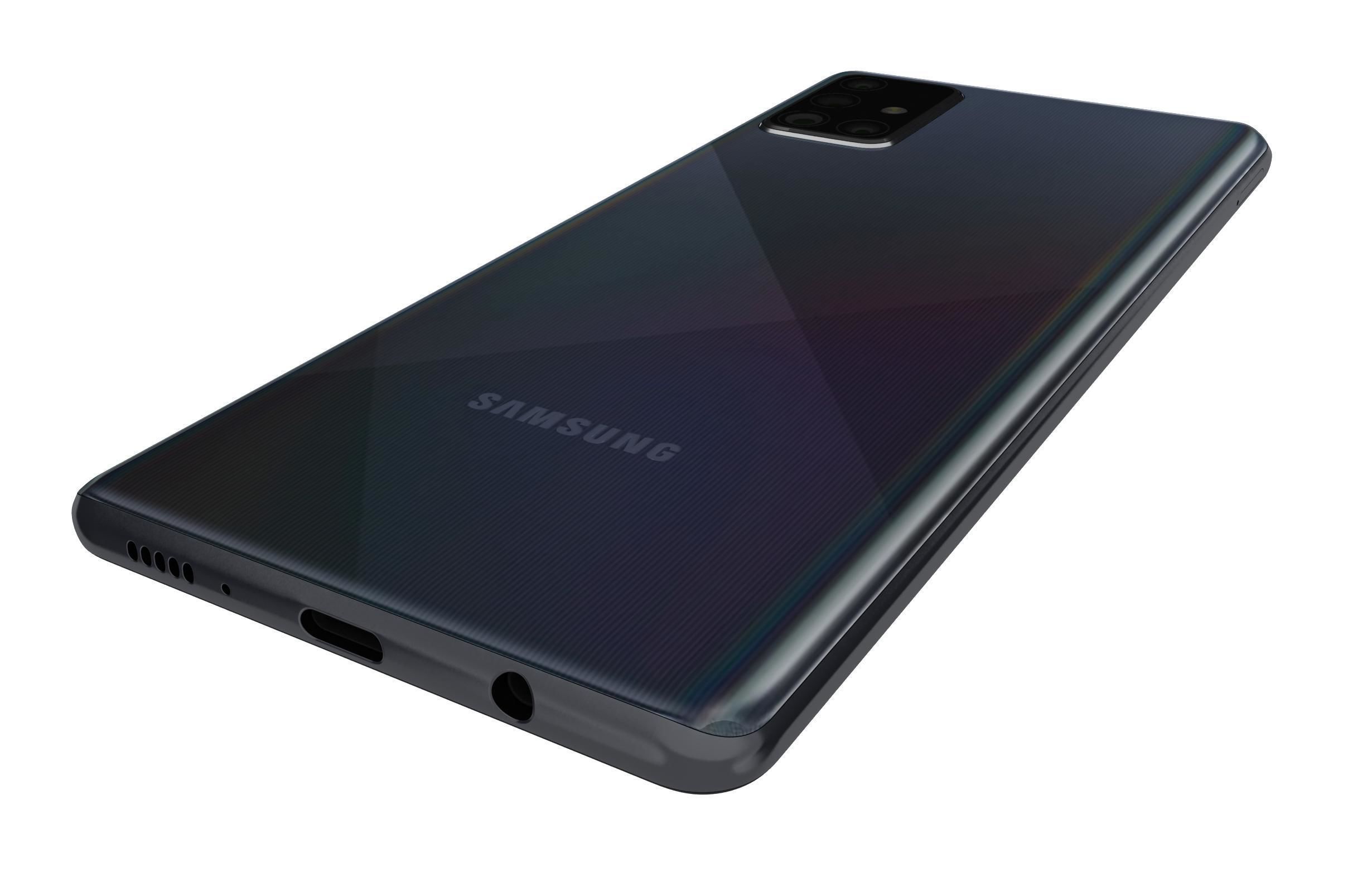 Samsung Galaxy A71 Crush Black 3D model_12