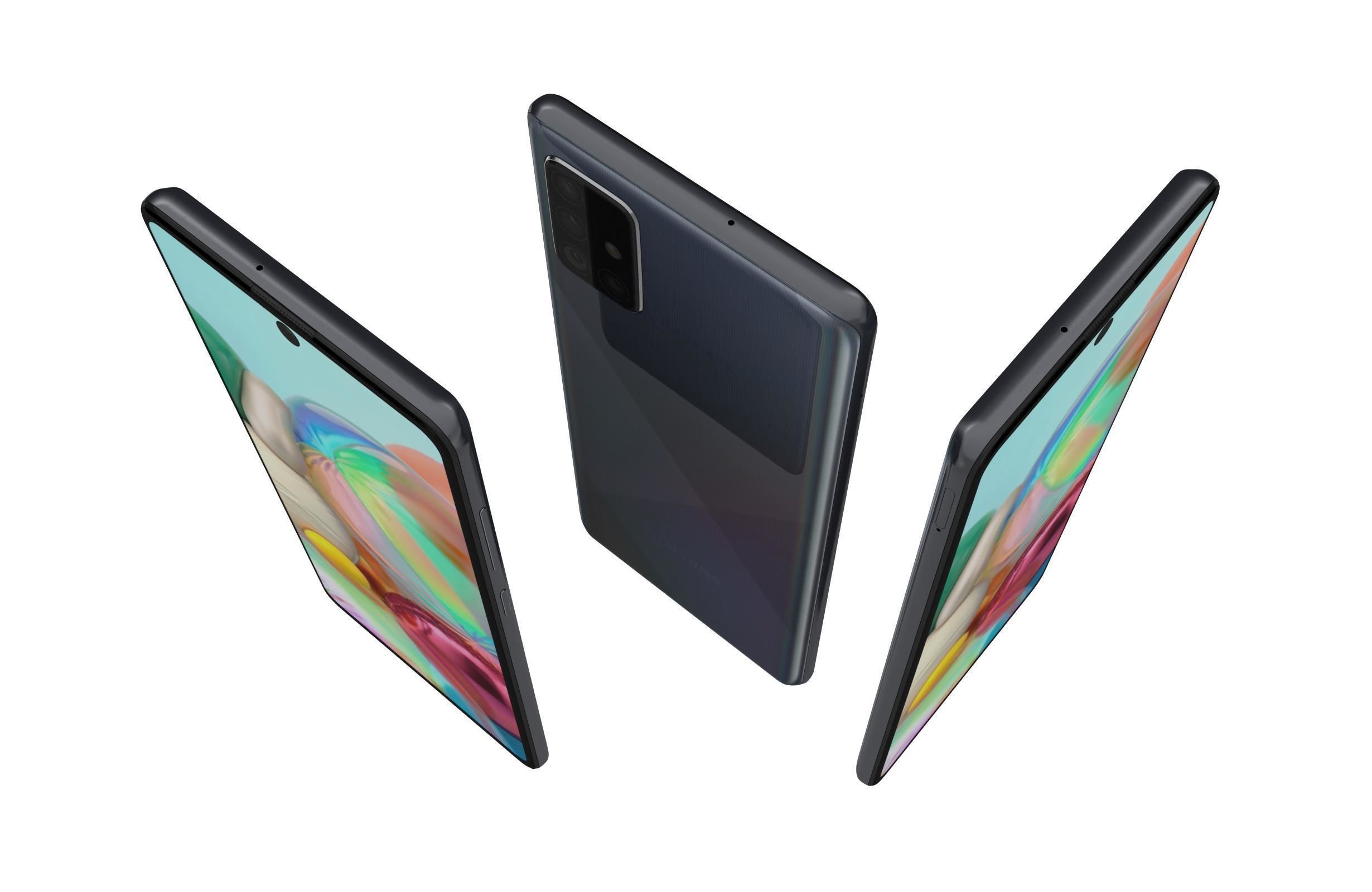 Samsung Galaxy A71 Crush Black 3D model_2