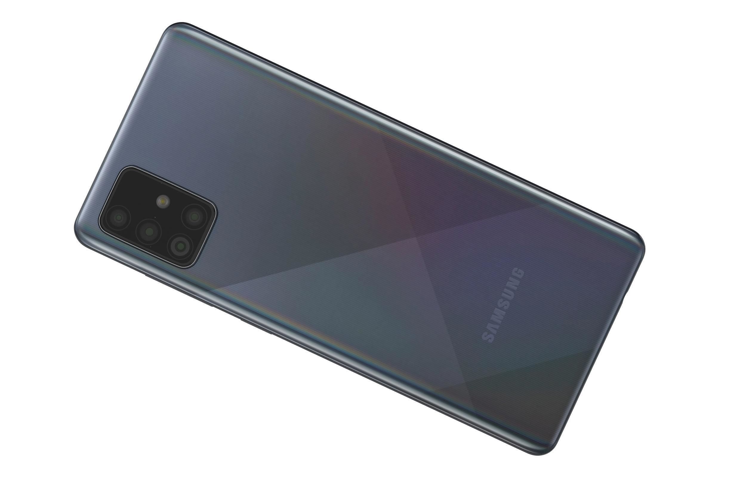 Samsung Galaxy A71 Crush Black 3D model_9