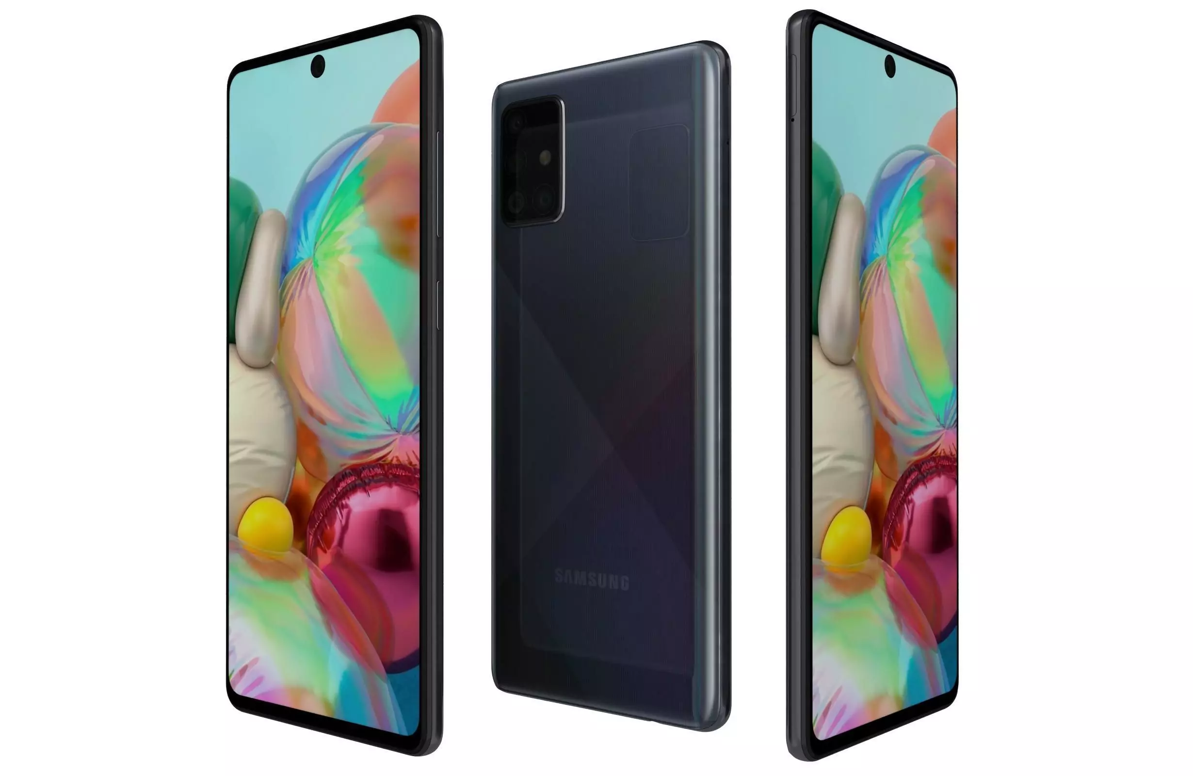 Samsung Galaxy A71 Crush Black 3D model_0