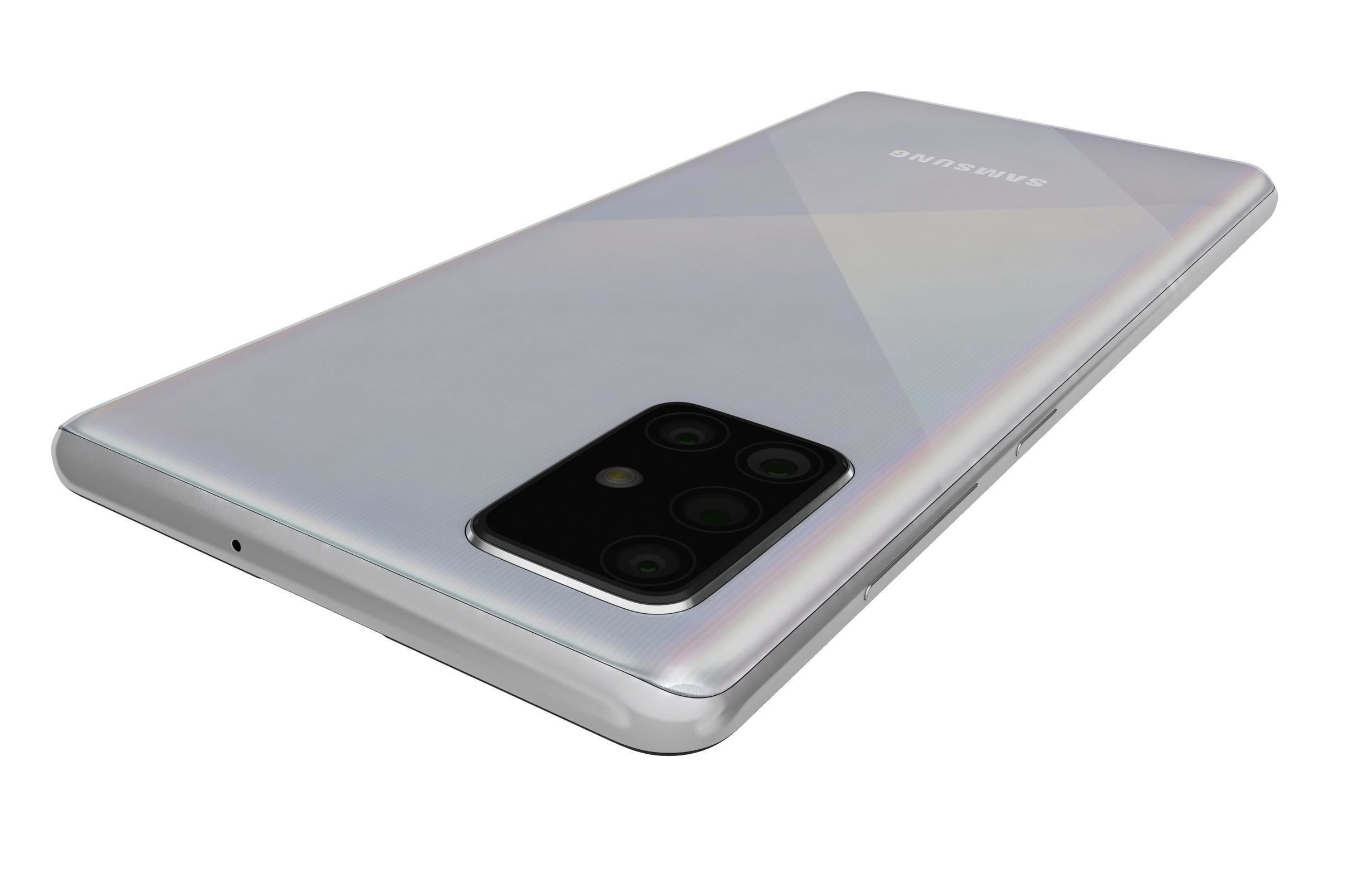 Samsung Galaxy A71 White 3D model_13