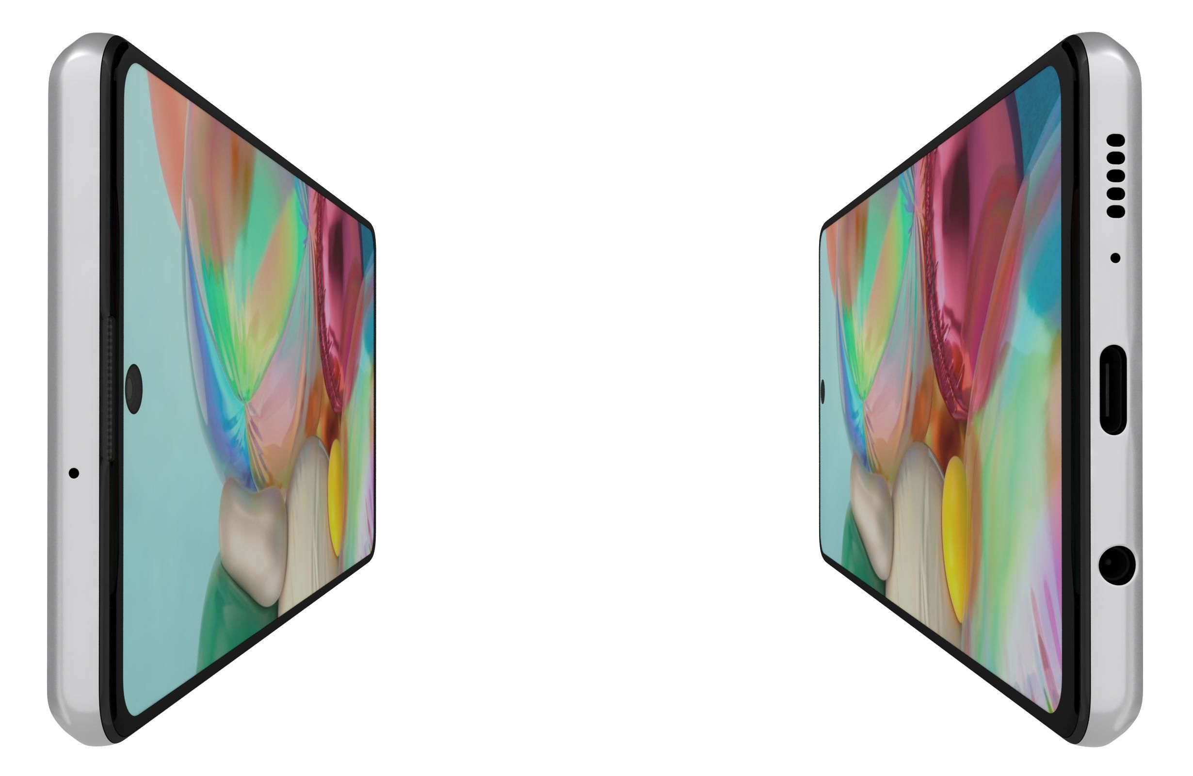 Samsung Galaxy A71 White 3D model_7