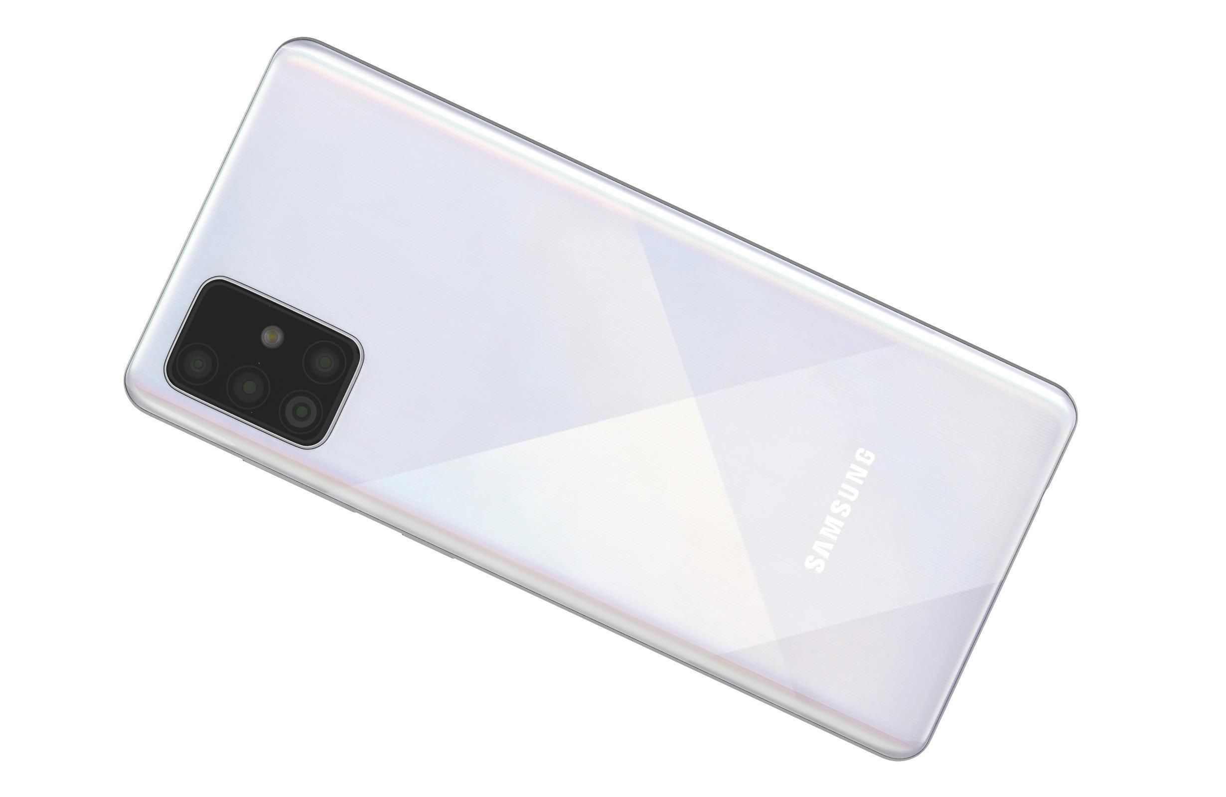 Samsung Galaxy A71 White 3D model_9