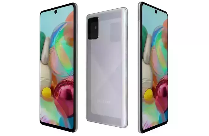 Samsung Galaxy A71 White 3D model