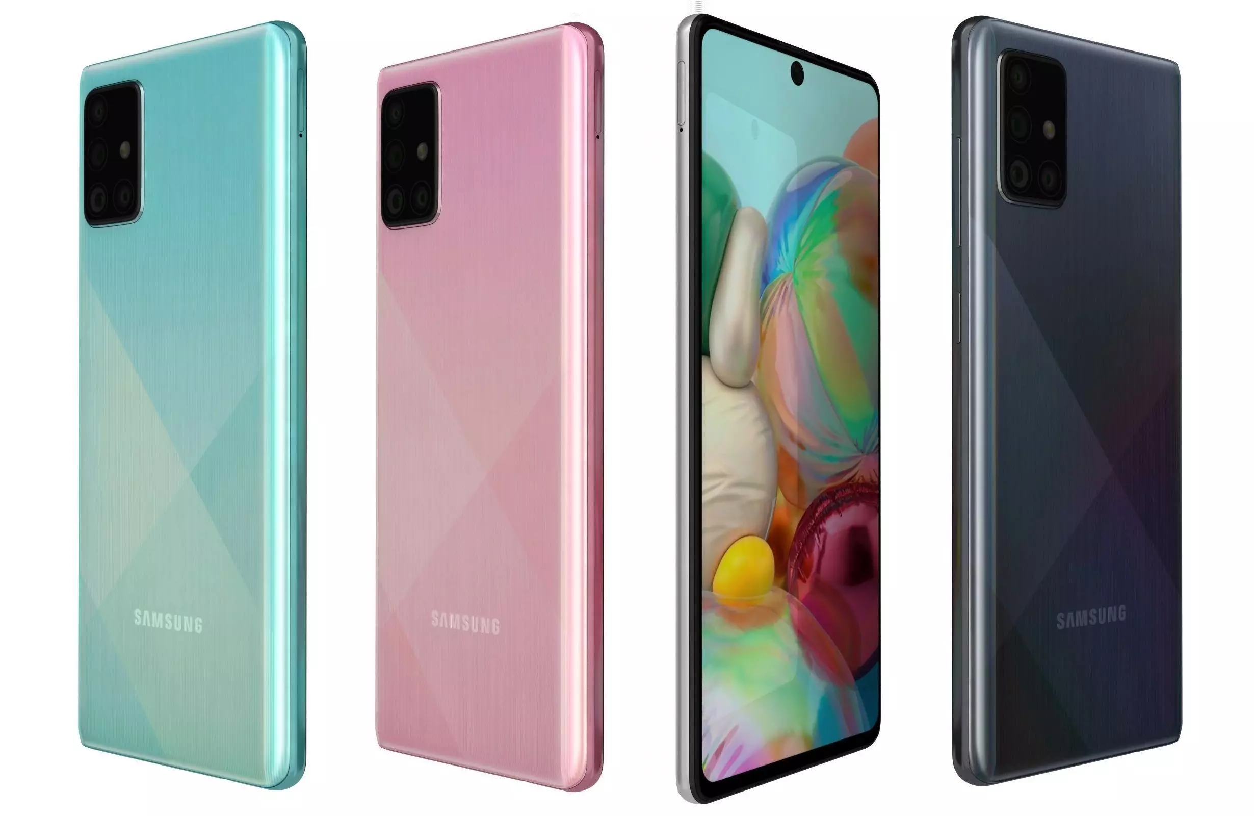 Samsung Galaxy A71 All Colors 3D model_0