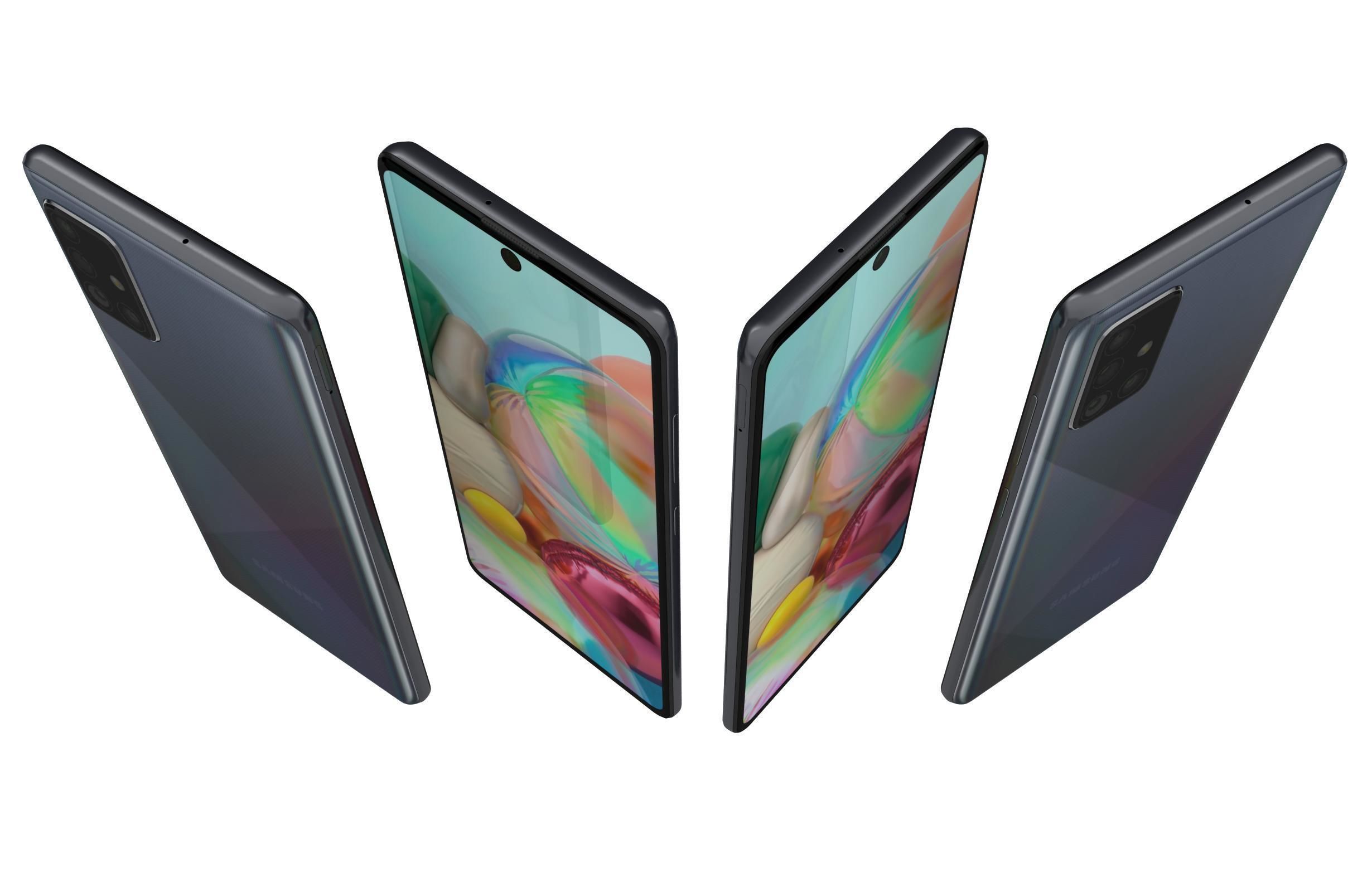 Samsung Galaxy A71 All Colors 3D model_9
