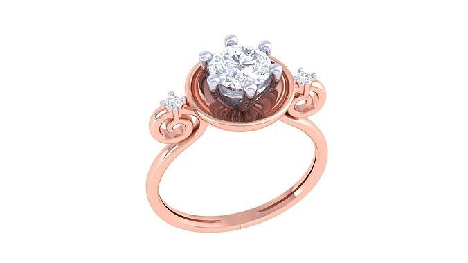 Solatire Rings 3D print model