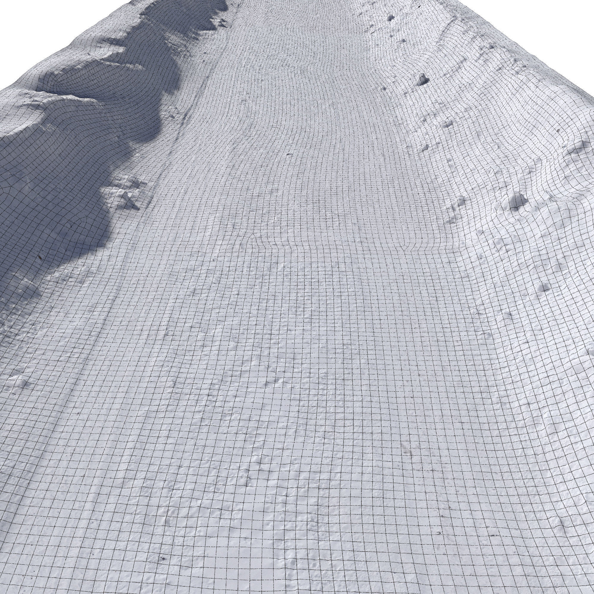 Snow Road 3D model_1