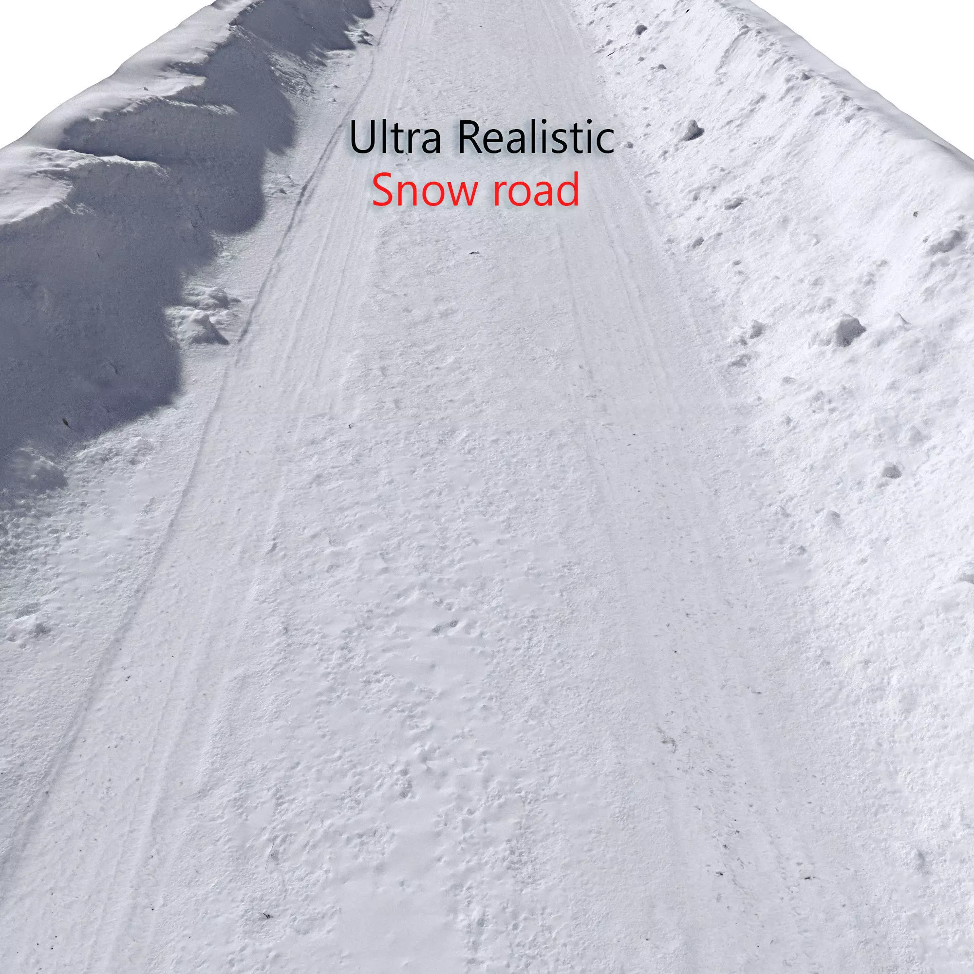 Snow Road 3D model_0