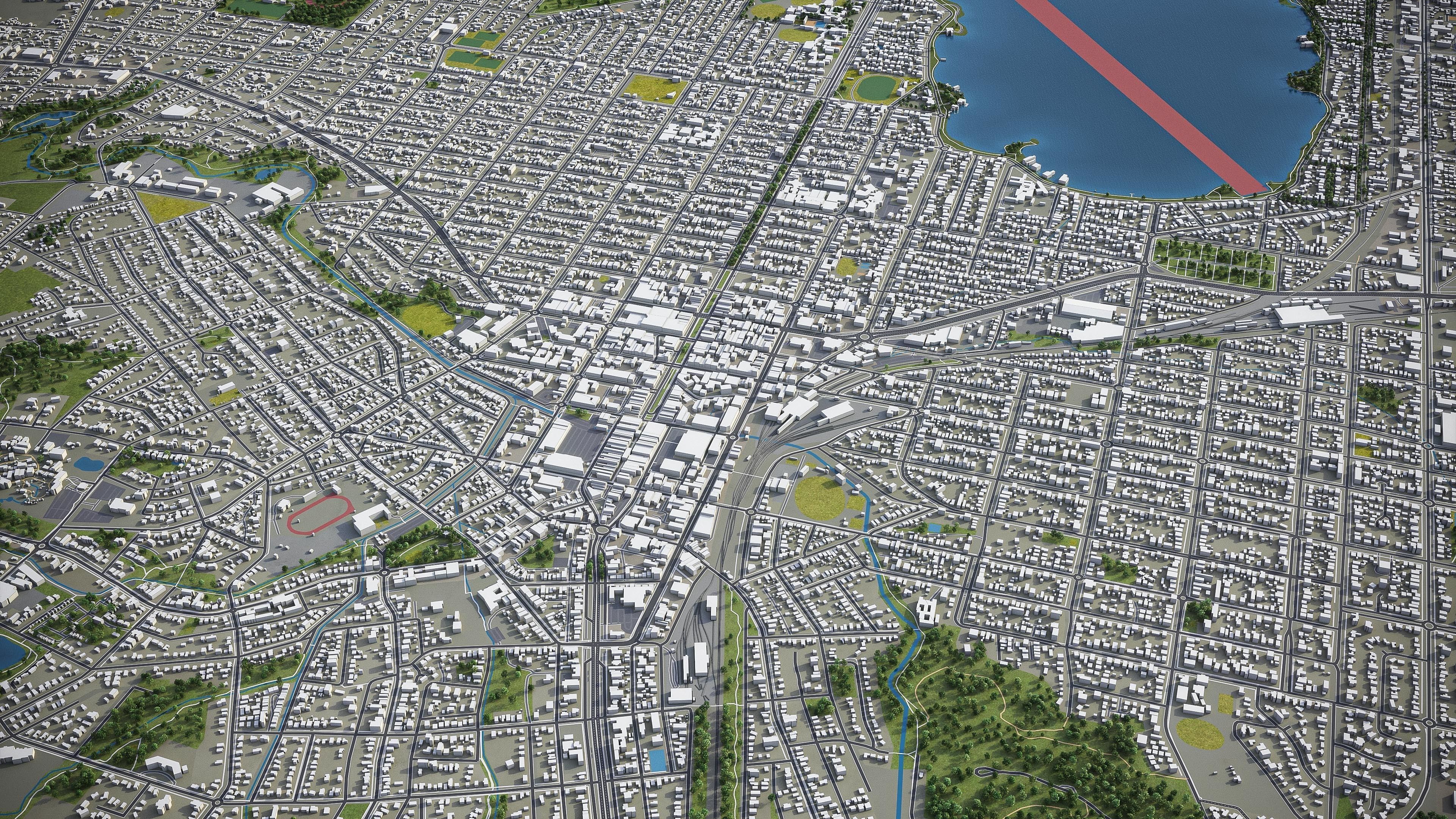 Ballarat  Low-poly 3D model_6