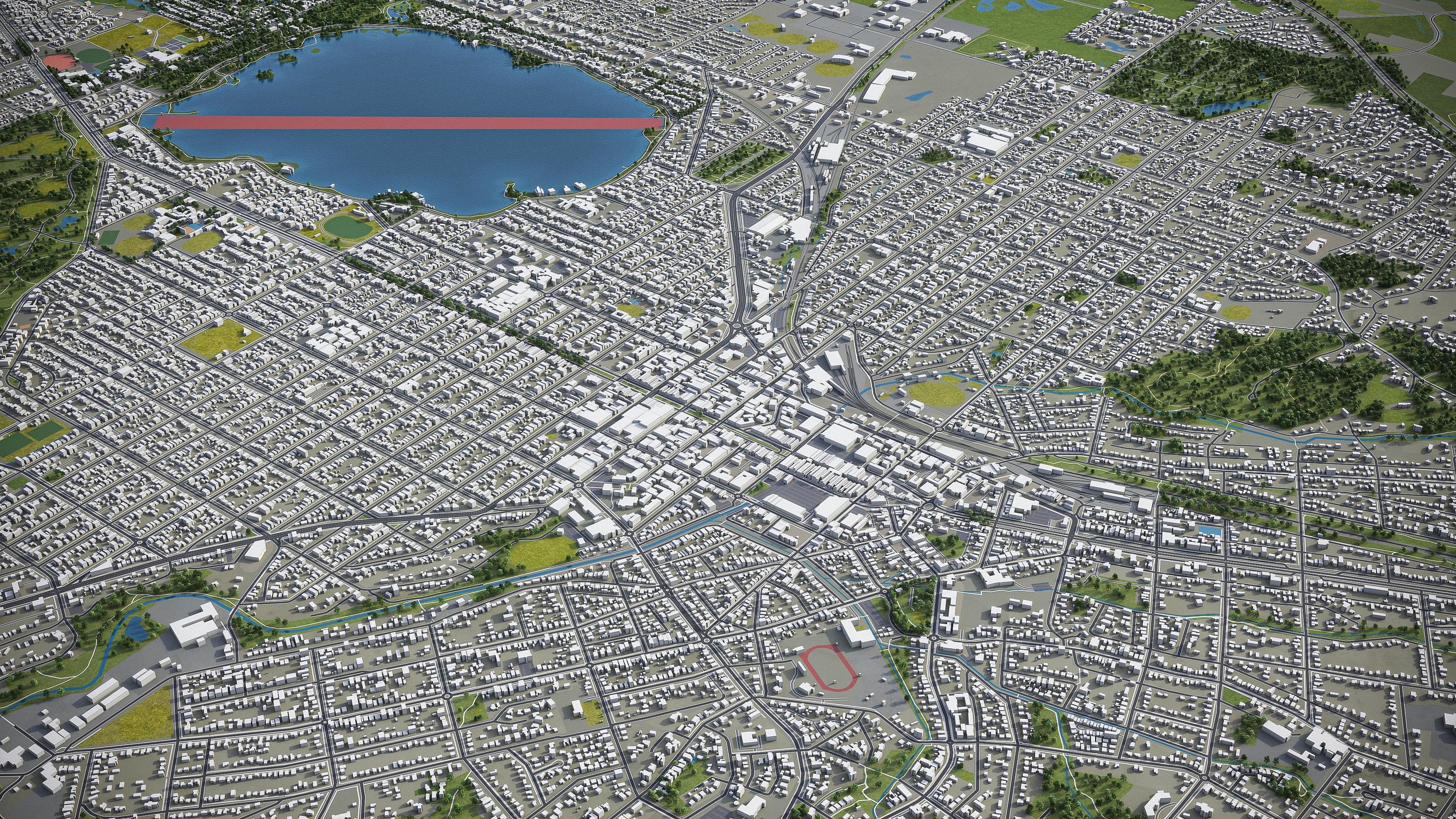 Ballarat  Low-poly 3D model_5