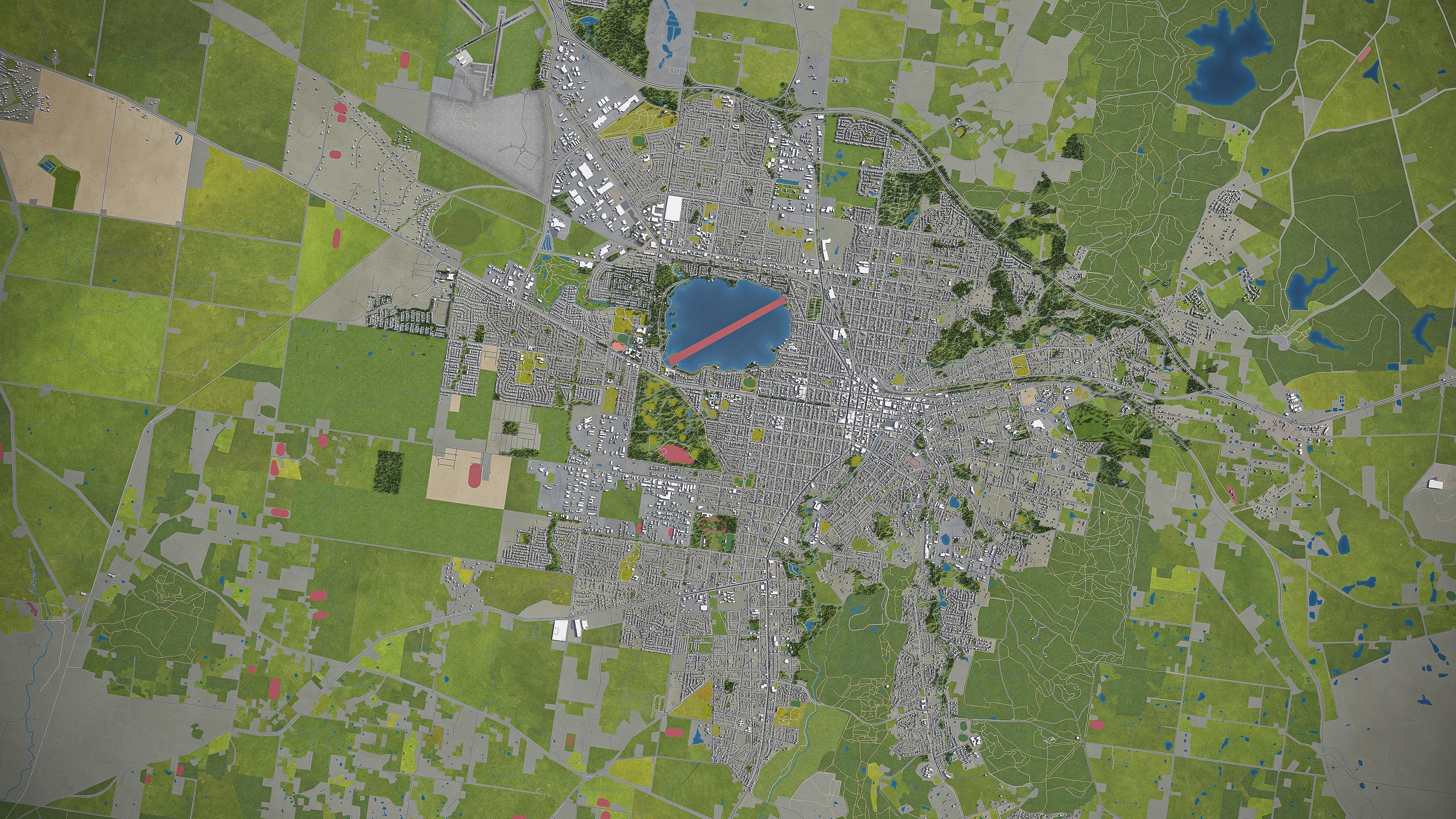 Ballarat  Low-poly 3D model_11