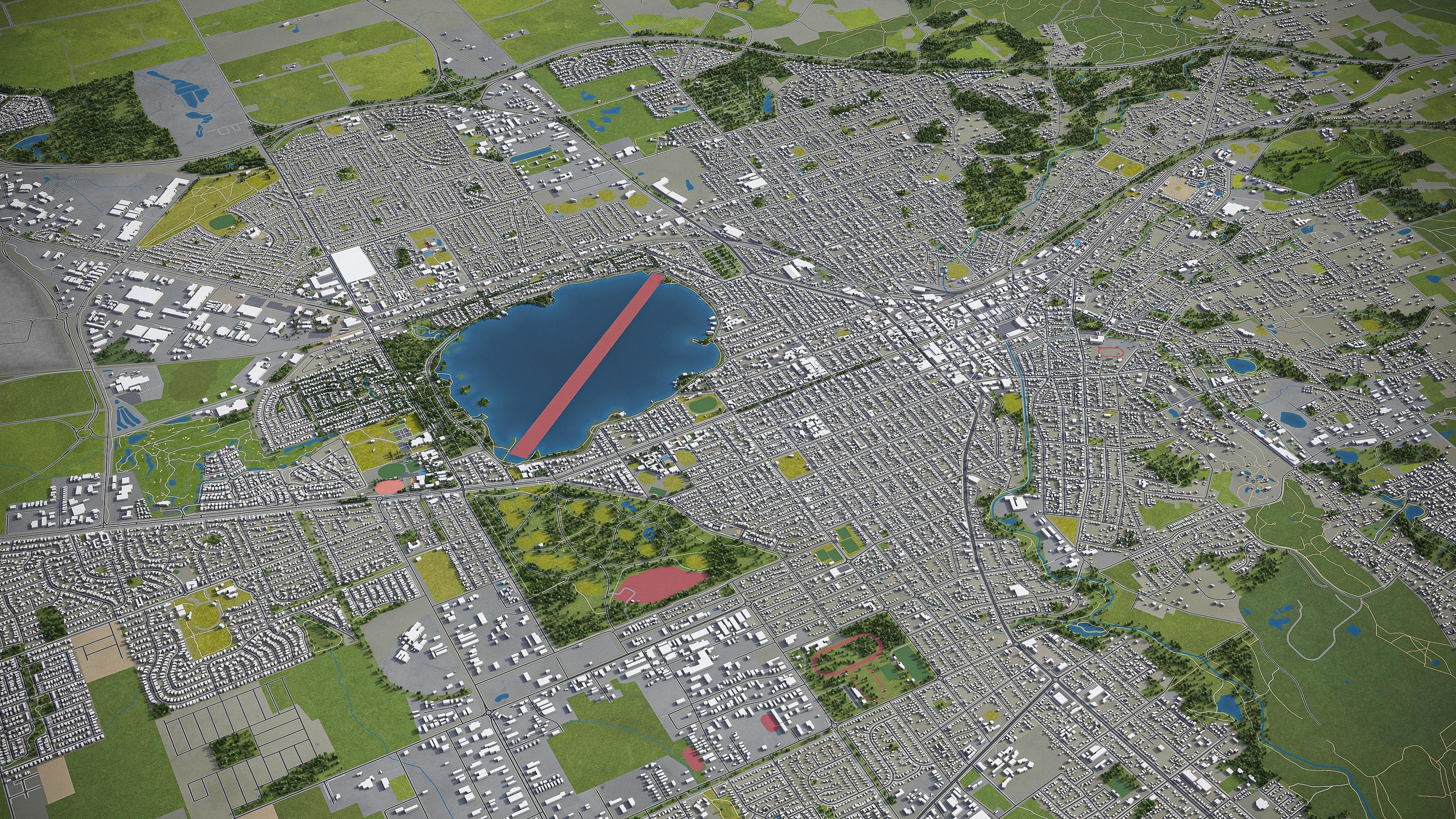 Ballarat  Low-poly 3D model_8