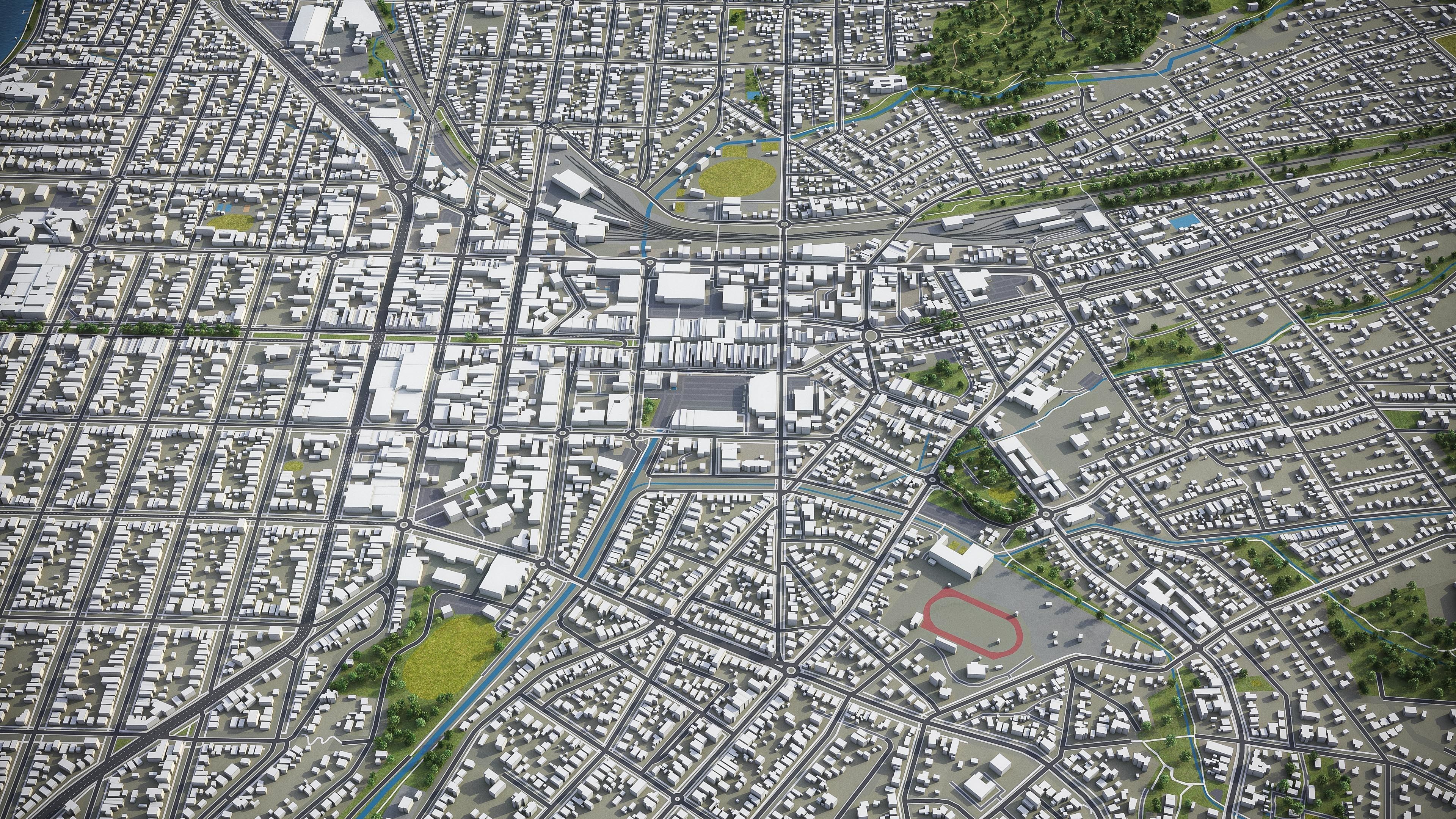 Ballarat  Low-poly 3D model_2