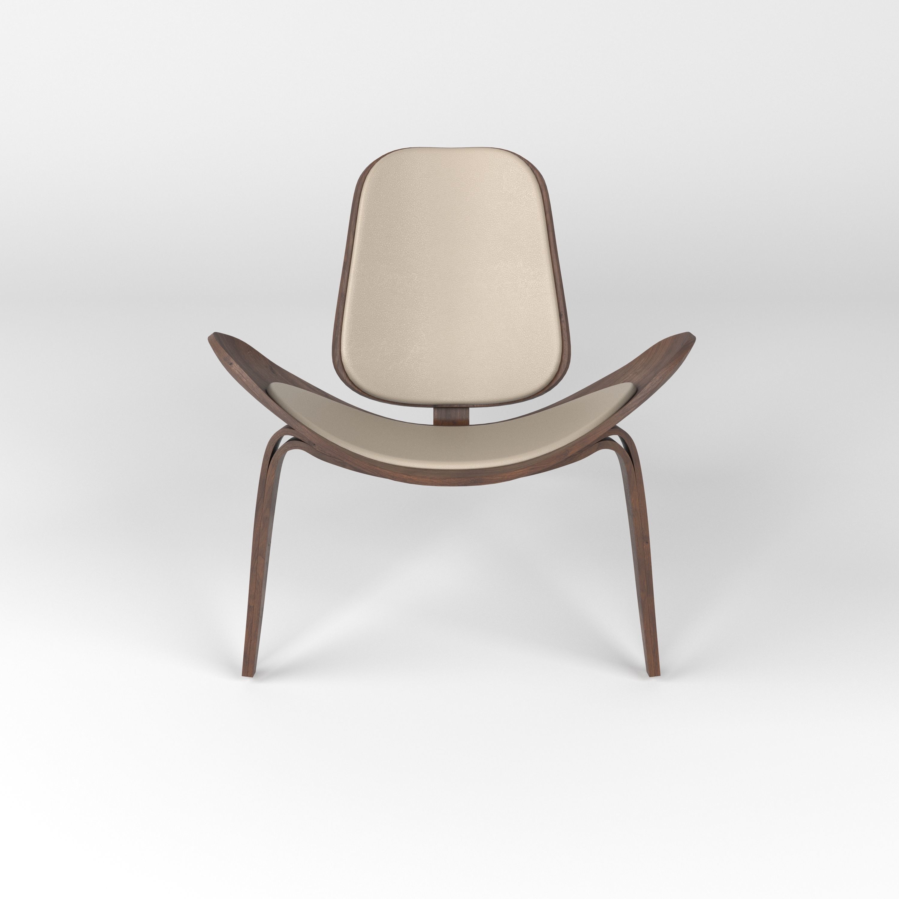  Hans Wegner chair 3D model_8