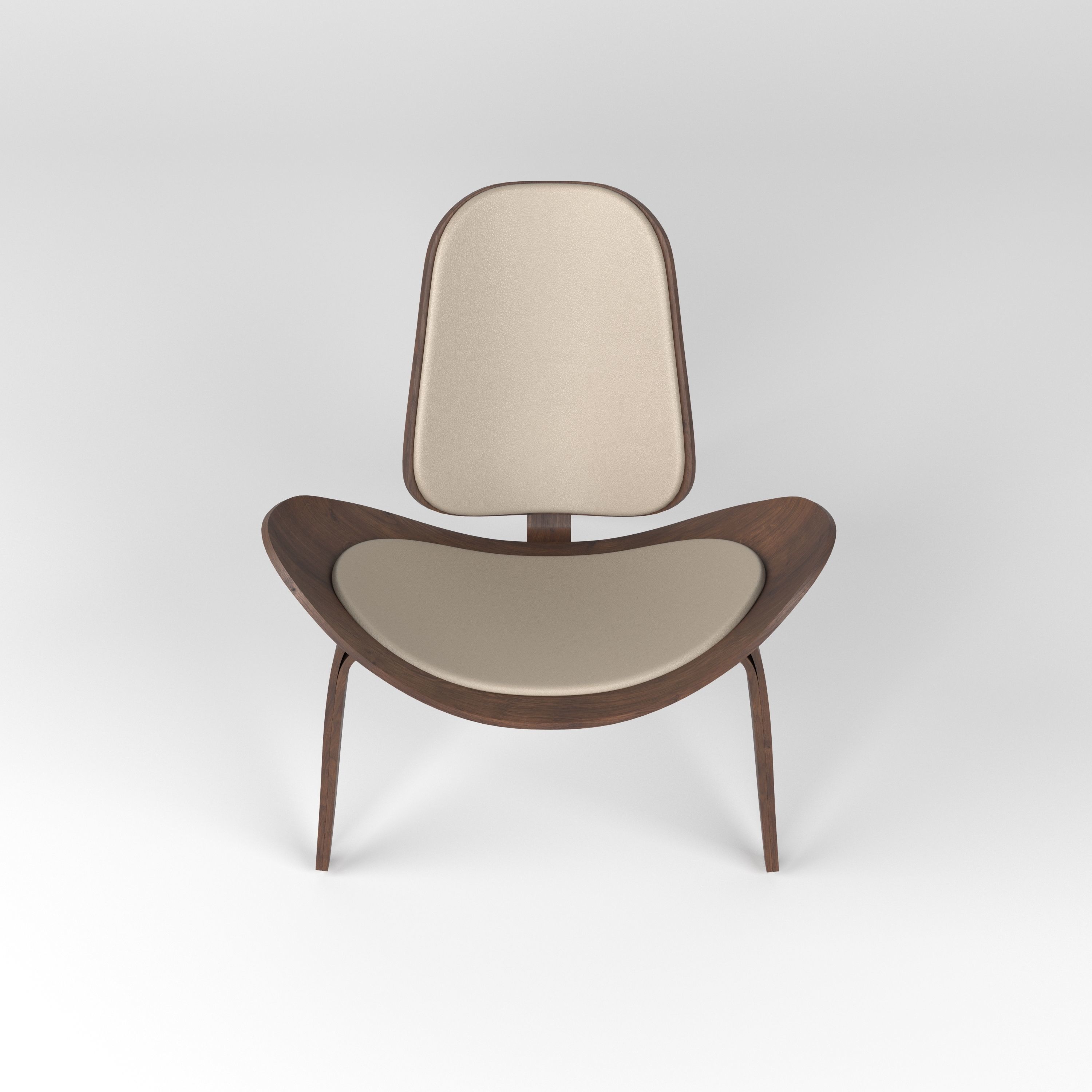  Hans Wegner chair 3D model_9