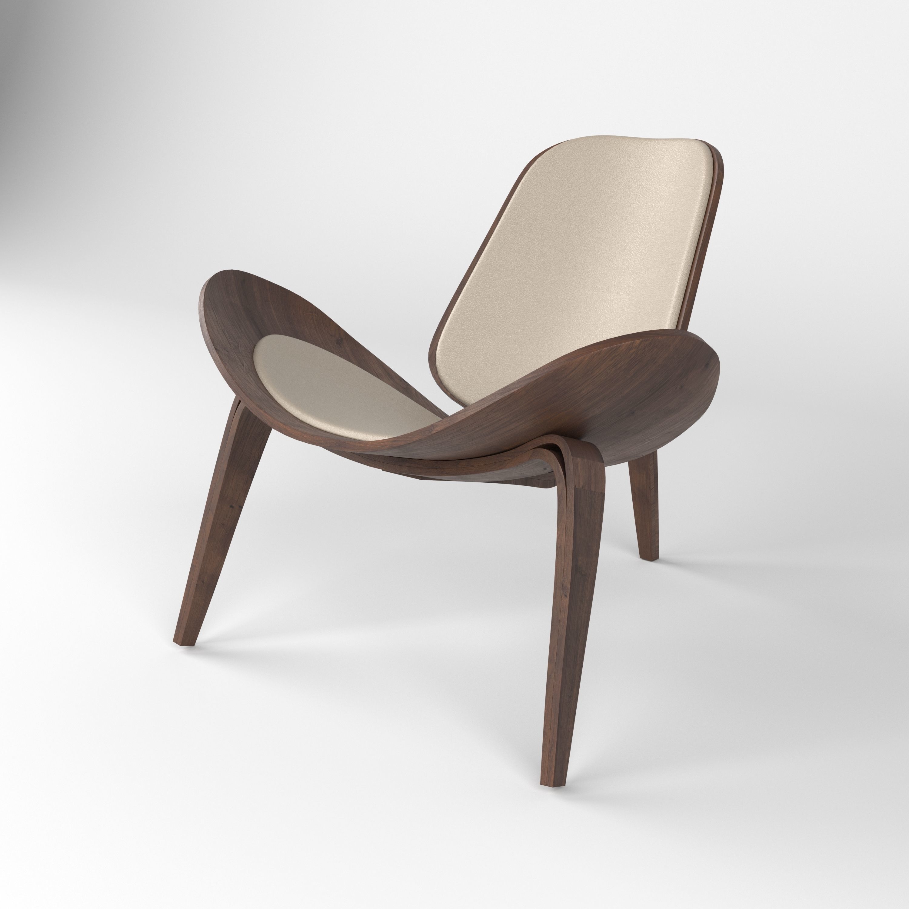 Hans Wegner chair 3D model_1