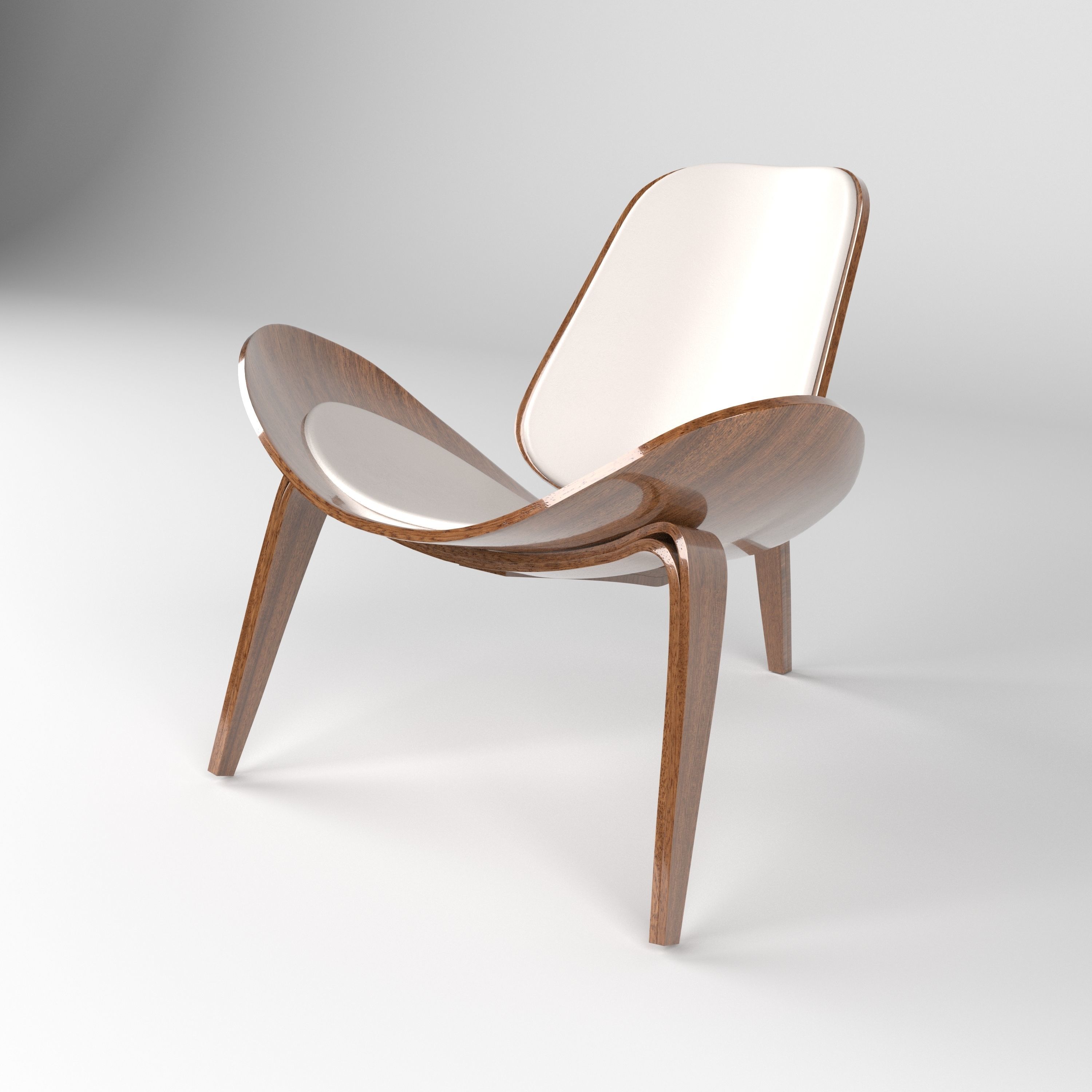  Hans Wegner chair 3D model_10