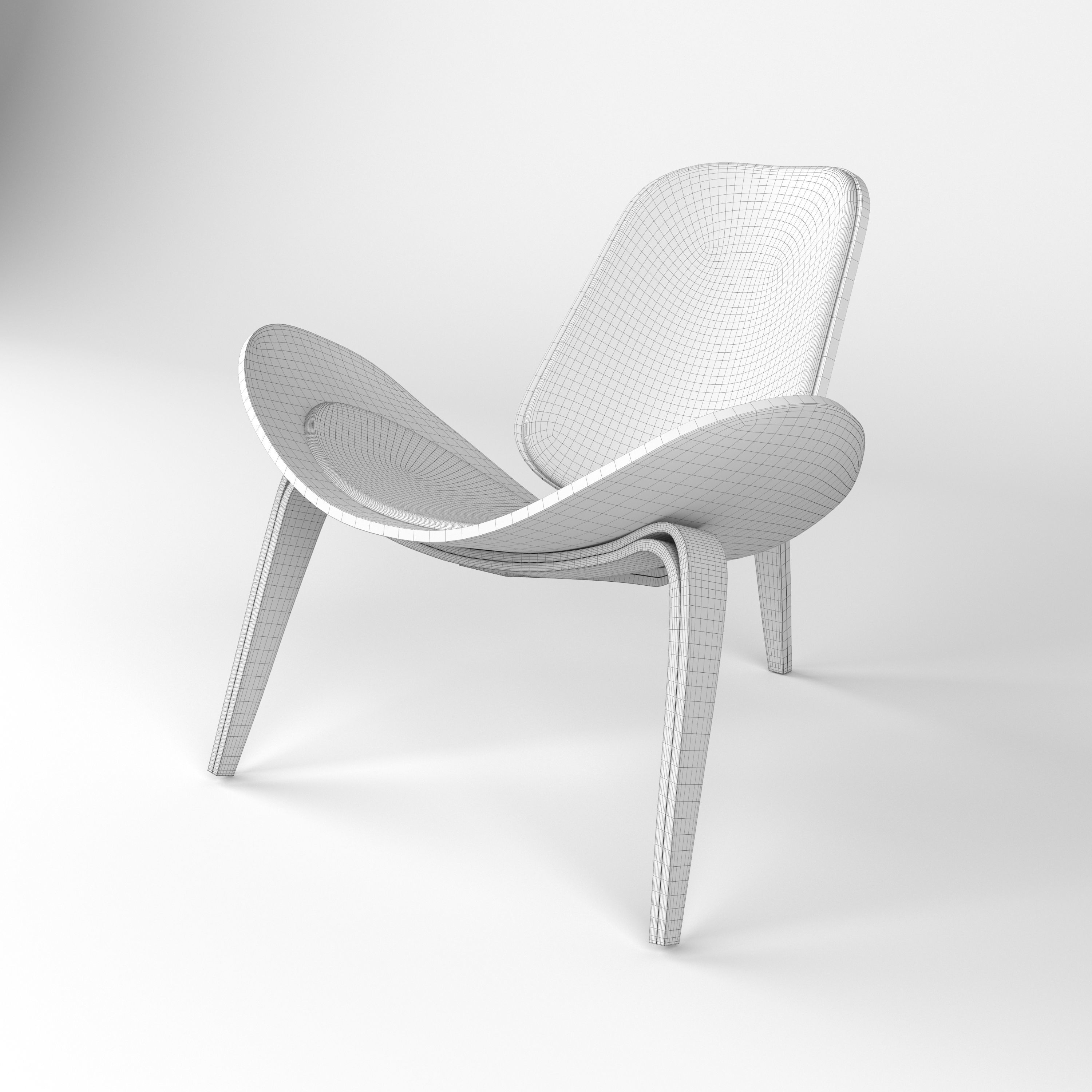  Hans Wegner chair 3D model_13