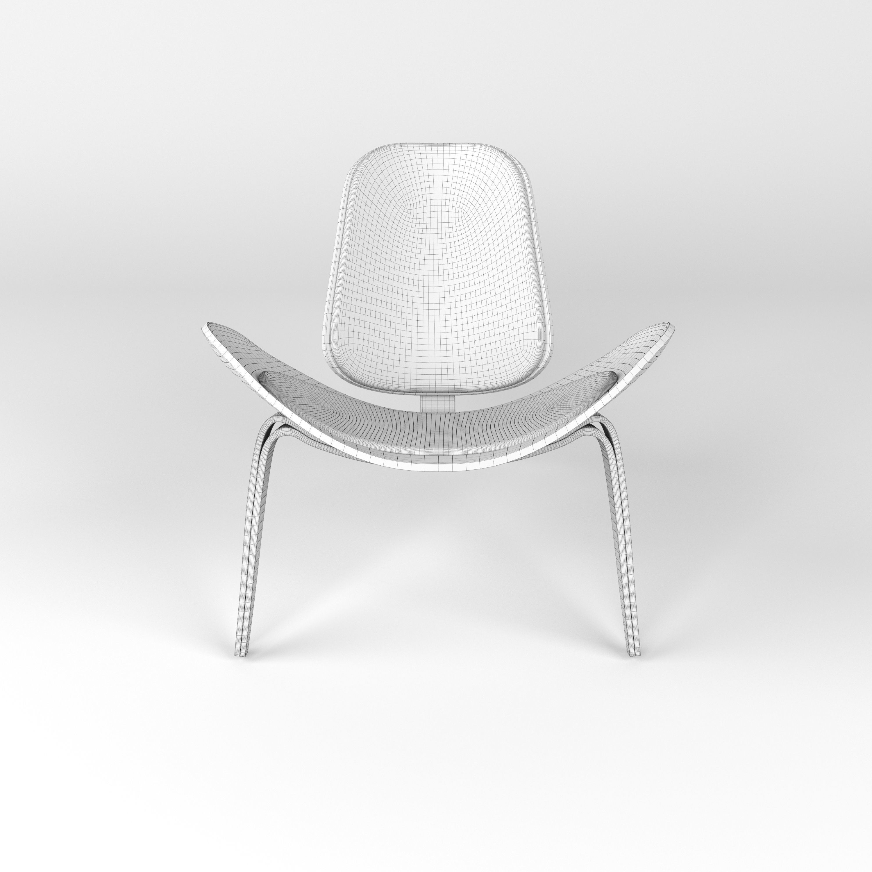  Hans Wegner chair 3D model_12