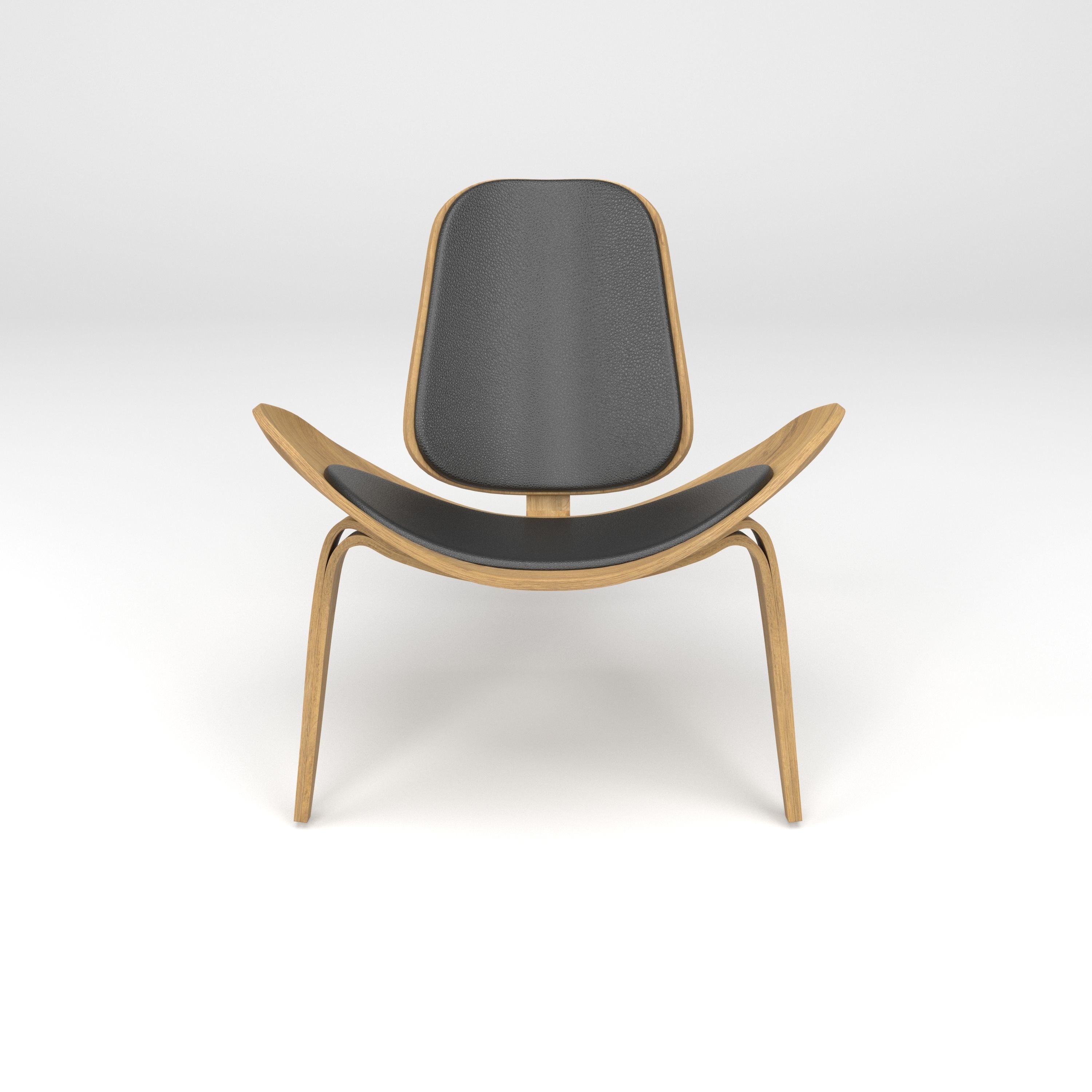  Hans Wegner chair 3D model_5