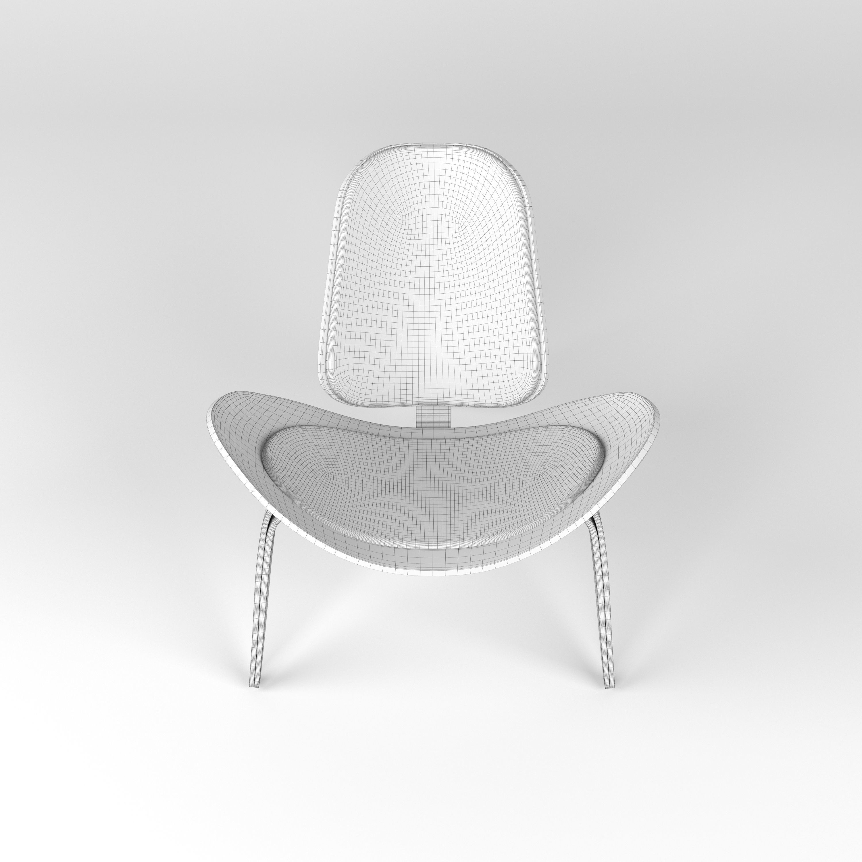  Hans Wegner chair 3D model_14
