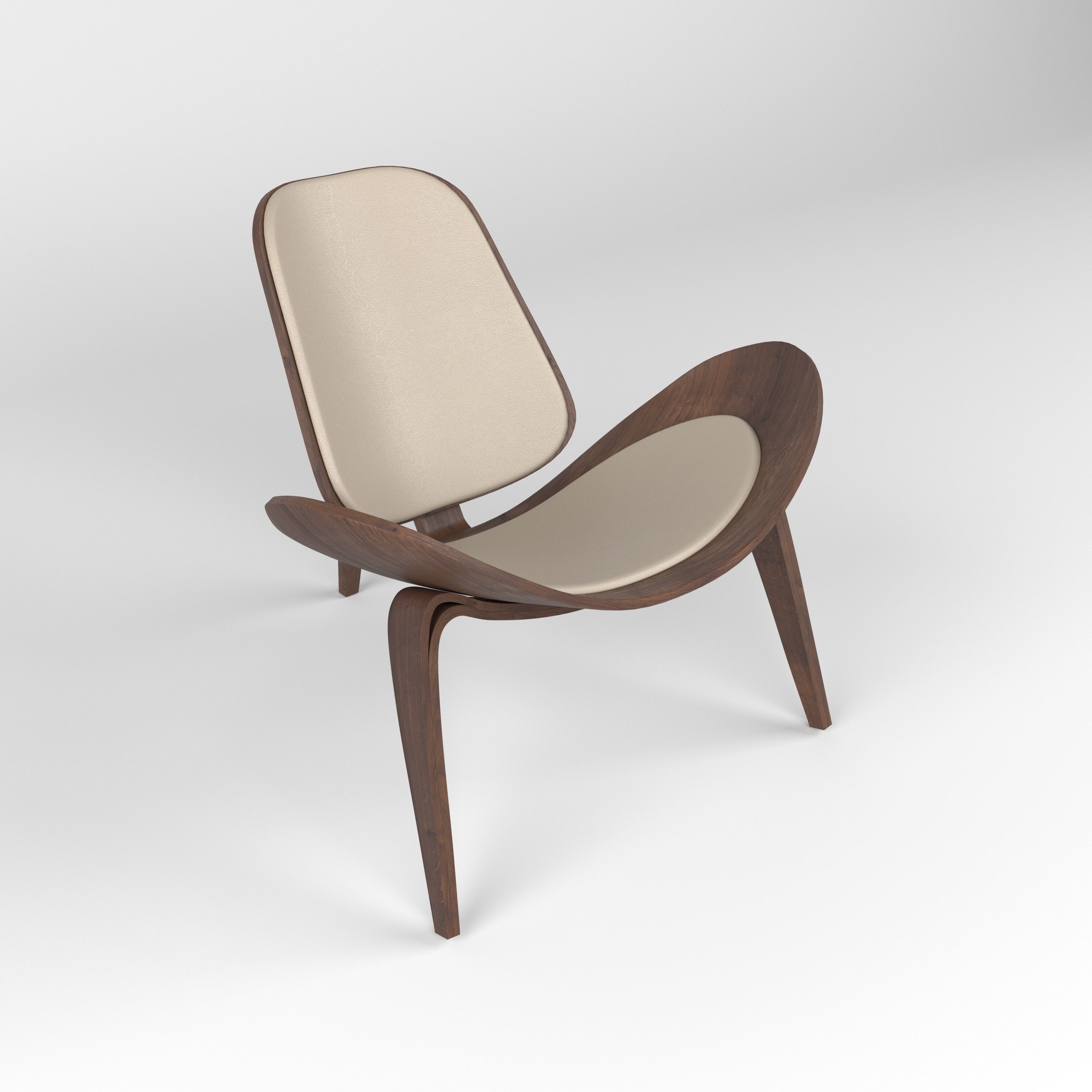  Hans Wegner chair 3D model_4