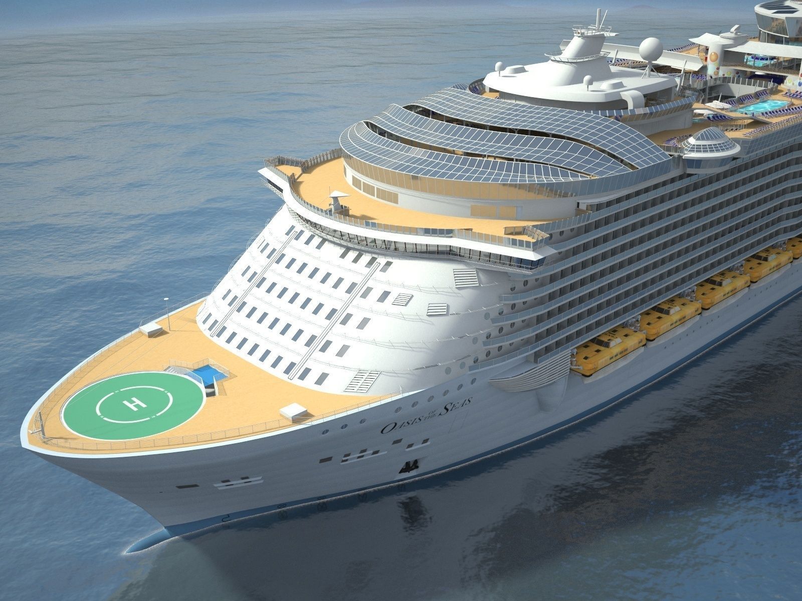 Oasis of the Seas Cruise Ship 3D model_3